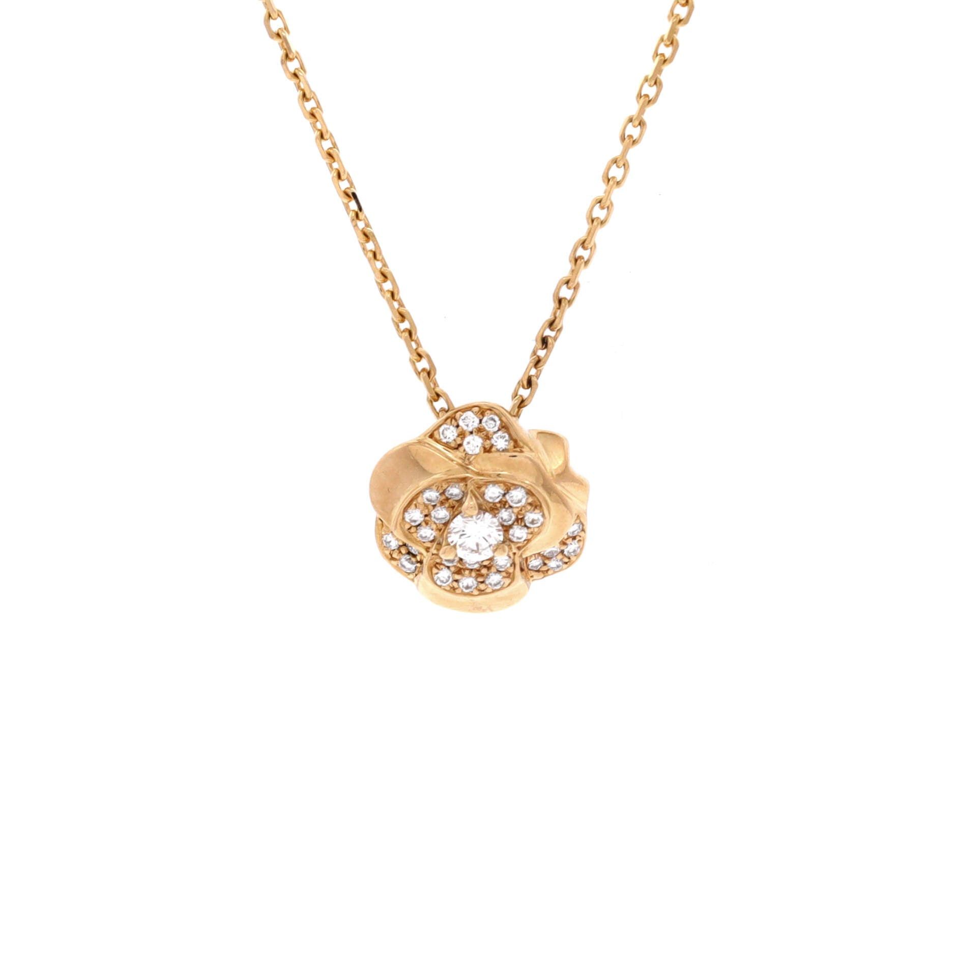 Chanel Camellia Pendant Necklace Size ONE SIZE - 1 Thumbnail