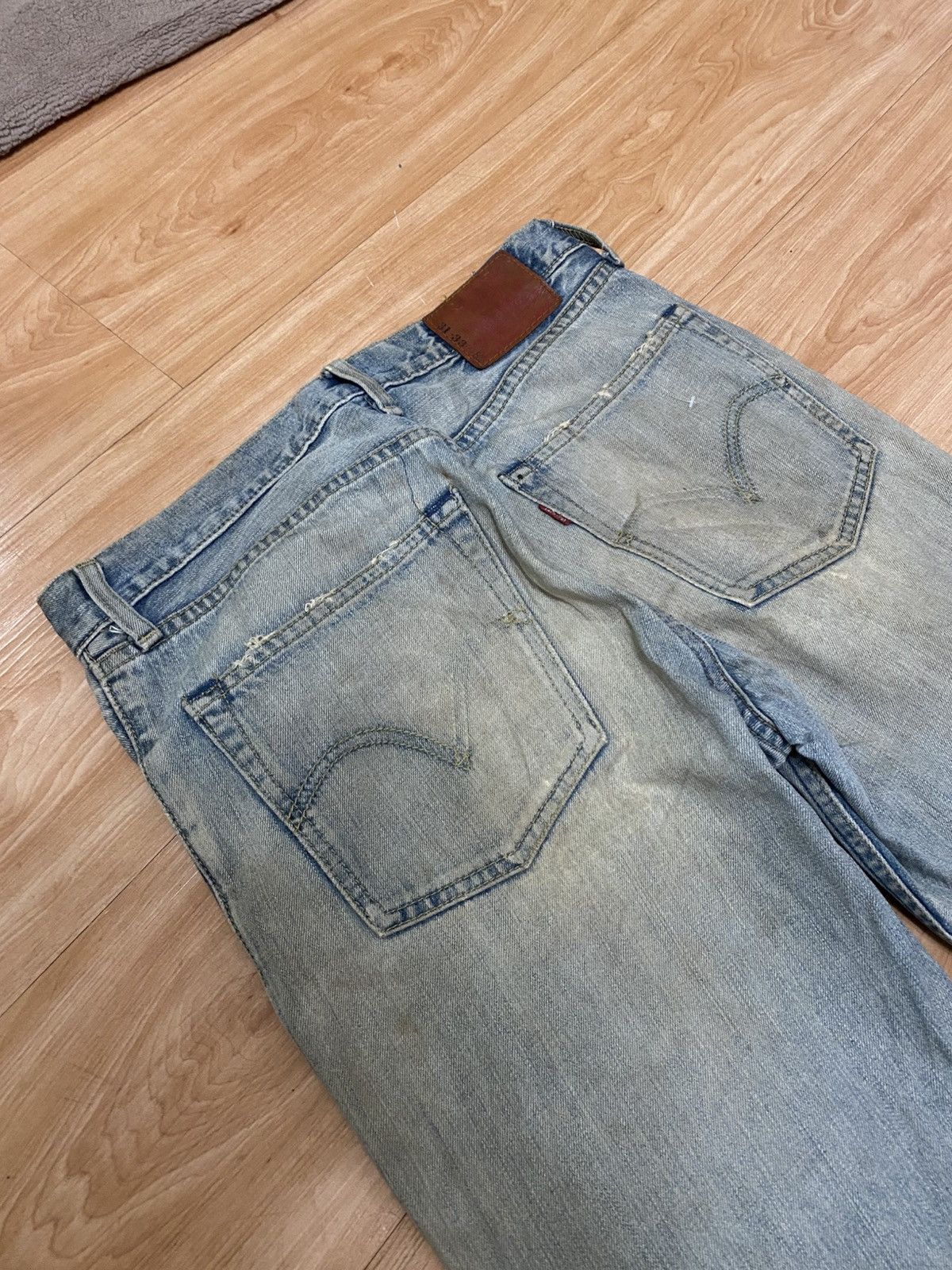 Levi's × Vintage Vintage levis 502 zipper destroyed denim very rare Size US 30 / EU 46 - 7 Thumbnail