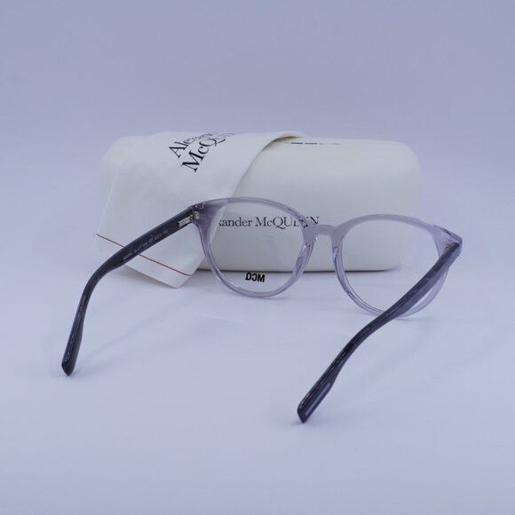 McQ Alexander McQueen McQ by Alexander McQueen MQ0308O 007 Eyeglasses Grey 52mm Size ONE SIZE - 9 Thumbnail