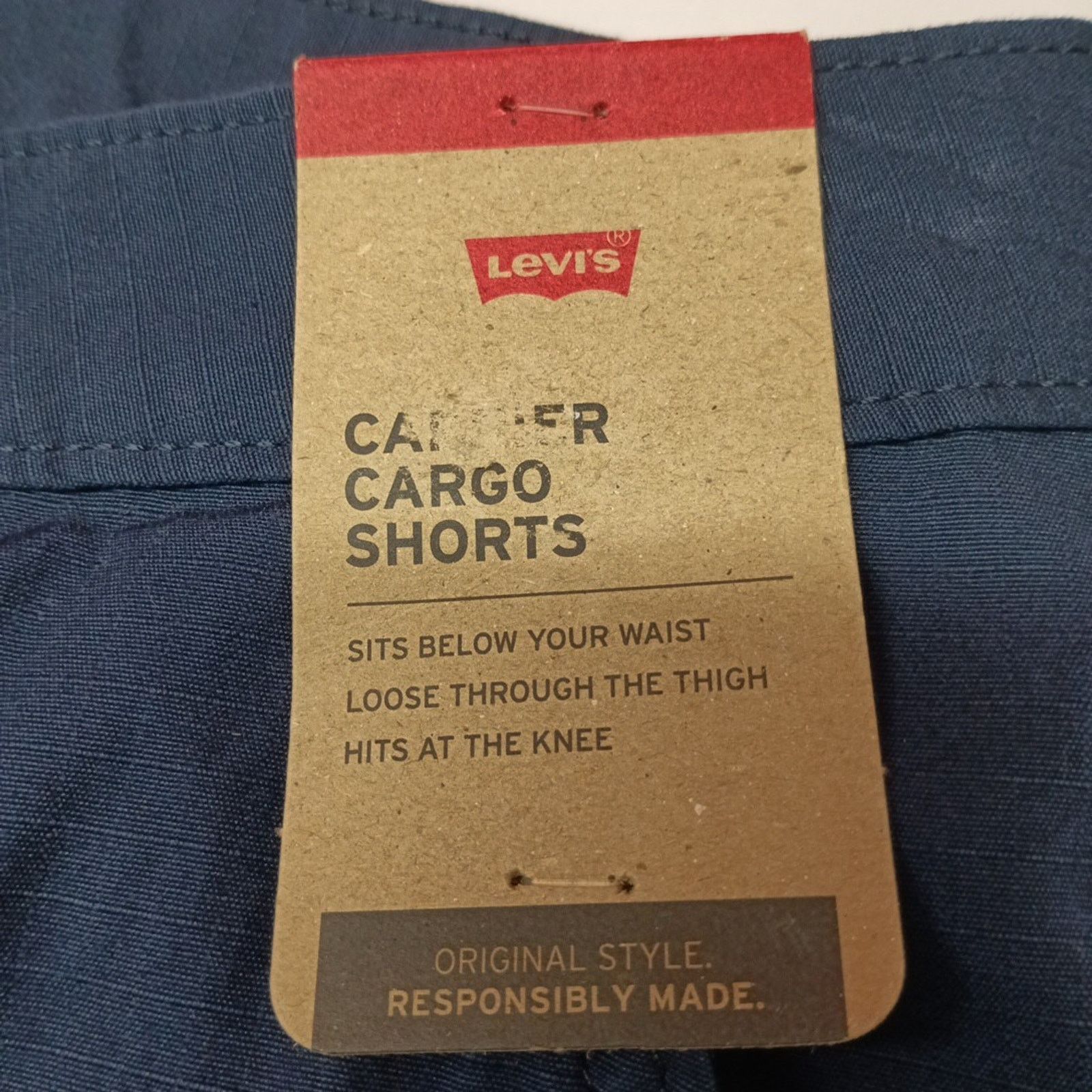Levi's Levi's Carrier Cargo Shorts Men's Size 42 Navy Blue Rip Stop Size US 42 / EU 58 - 3 Thumbnail