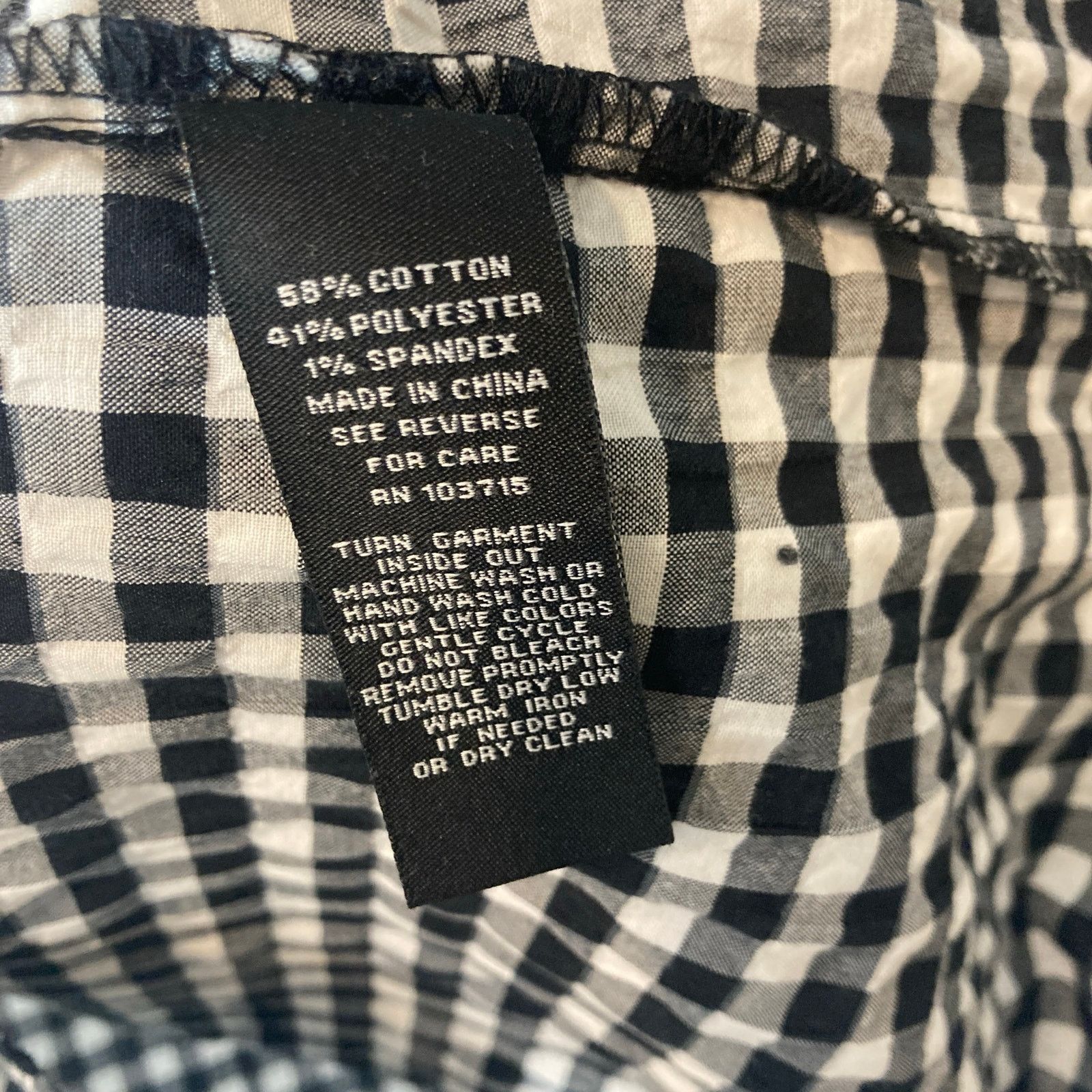 Other Sharagano Gingham Plaid Black White Sheath Fall Dress Size L / US 10 / IT 46 - 7 Thumbnail