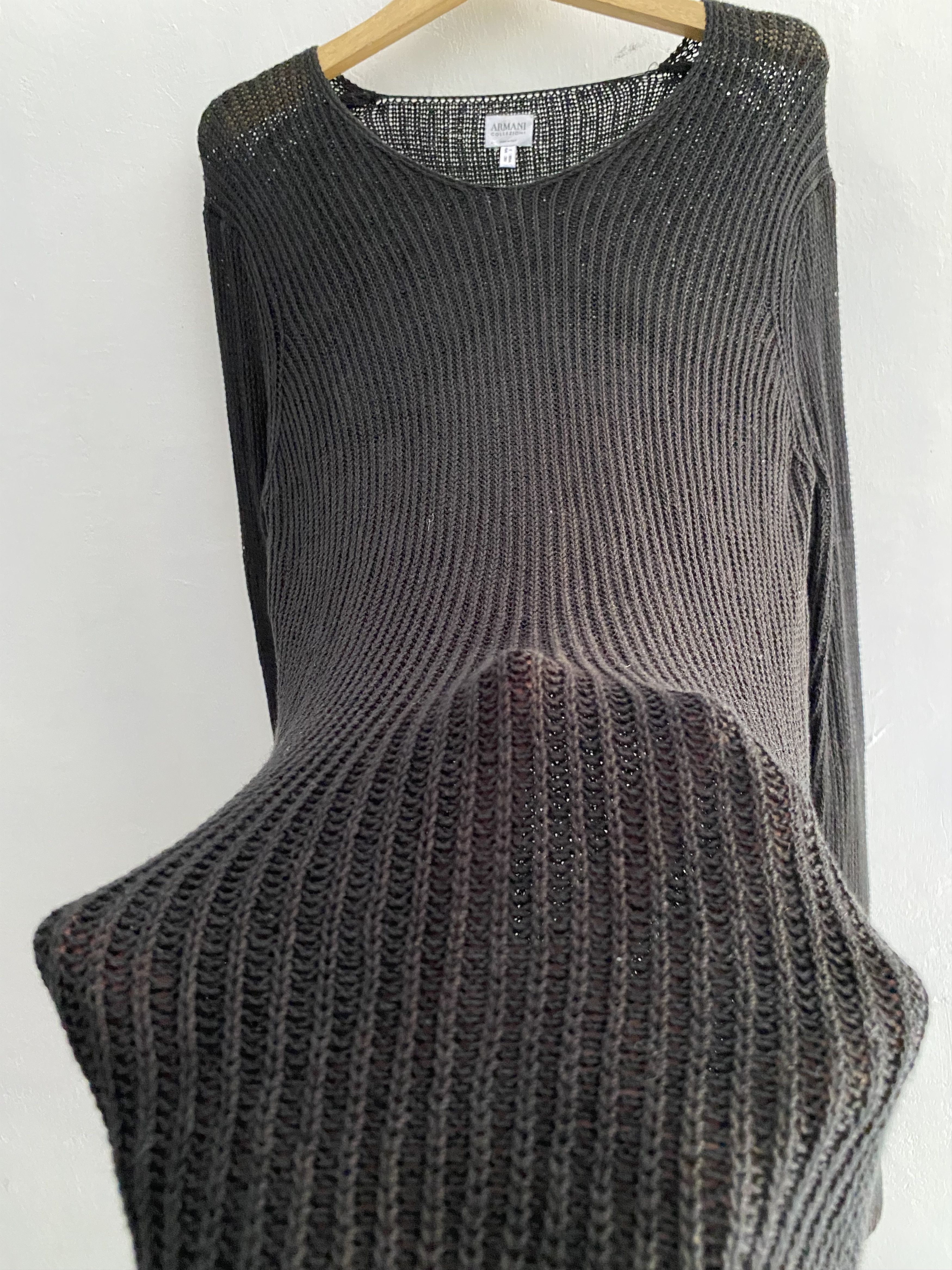 If Six Was Nine × Japanese Brand × Le Grande Bleu (L.G.B.) Vintage armani collezioni fishnet Size US L / EU 52-54 / 3 - 4 Thumbnail