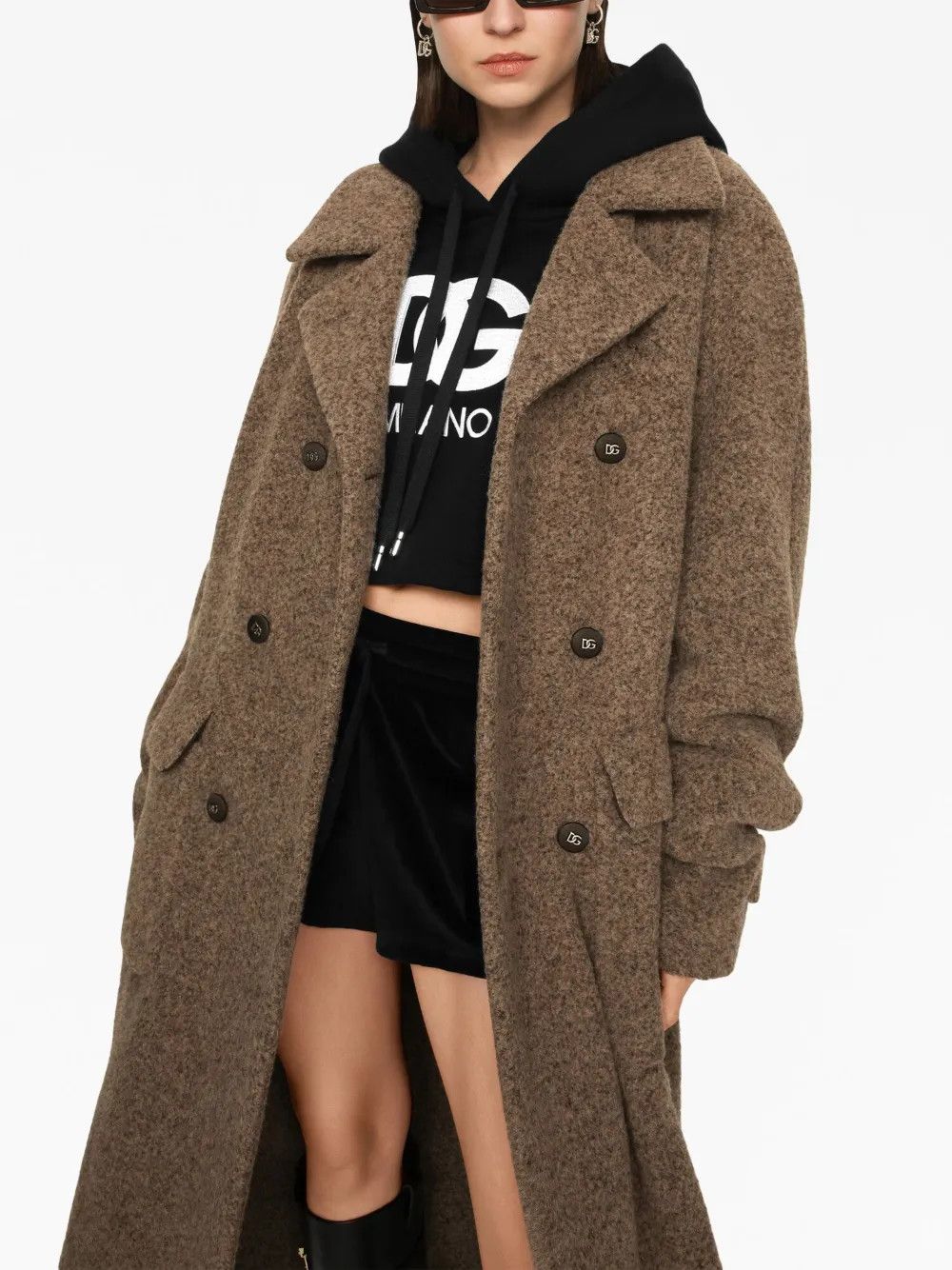 Dolce & Gabbana o1y0825 Overcoat in Brown Size S / US 4 / IT 40 - 2 Thumbnail