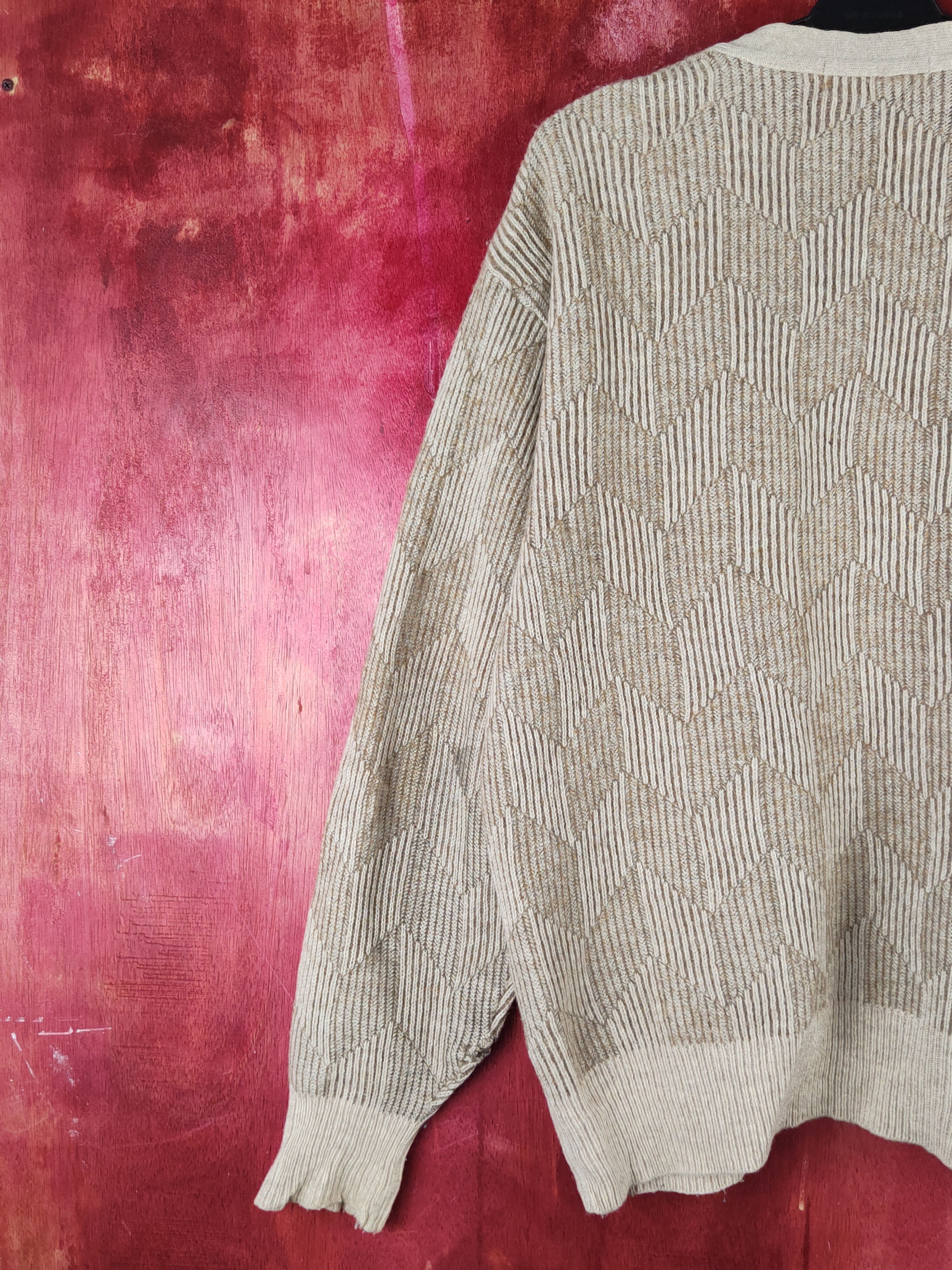 Japanese Brand Ex-Club Brown Knitwear Cardigan vintage japan #S2344 Size US L / EU 52-54 / 3 - 10 Thumbnail