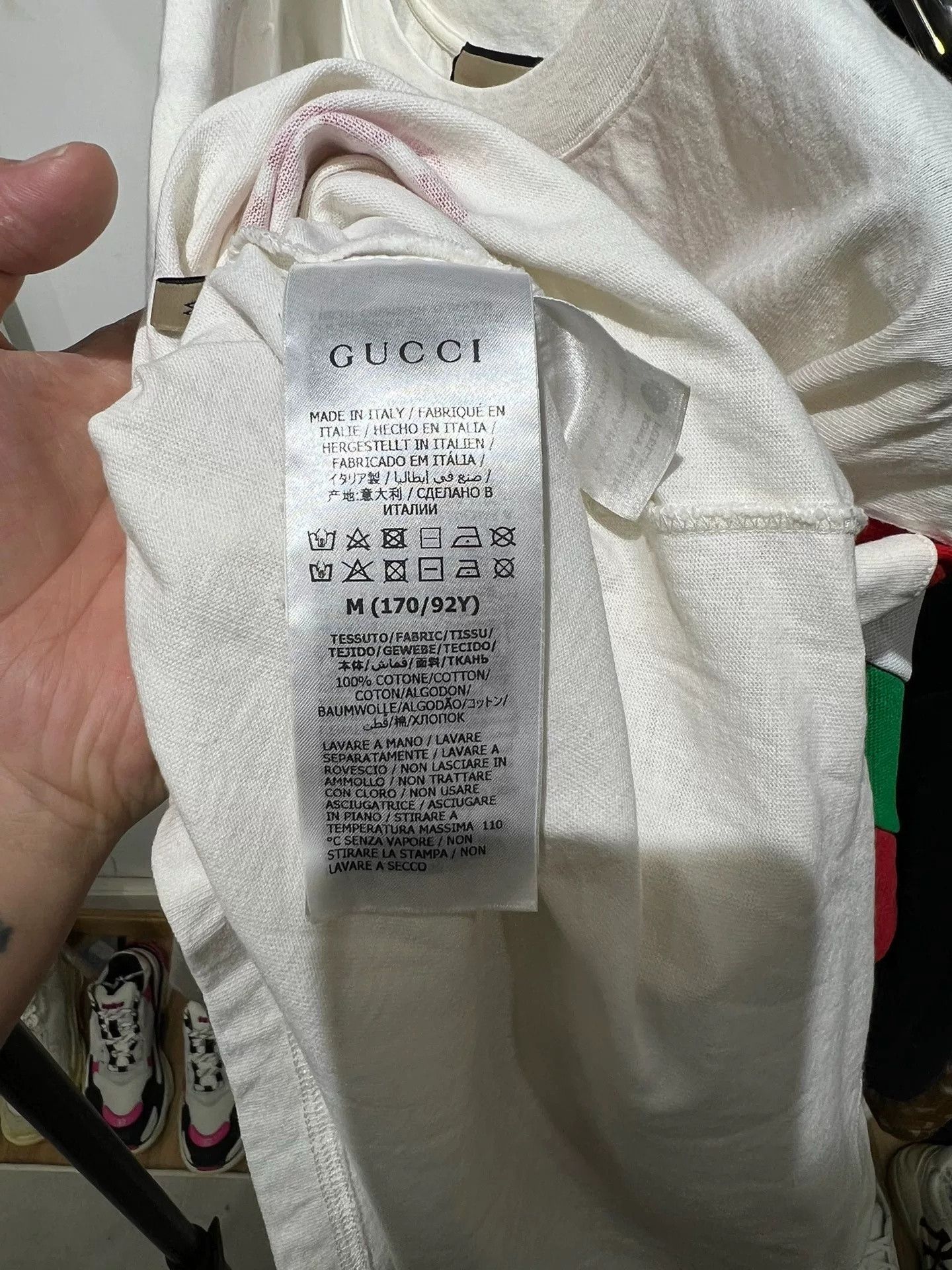 Gucci Gucci Red Logo Short-Sleeve T-Shirt Size US M / EU 48-50 / 2 - 4 Thumbnail