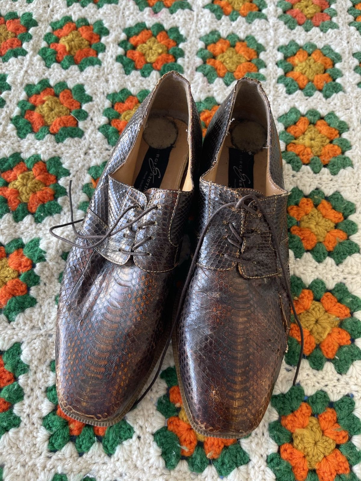 giorgio brutini genuine snake shoes