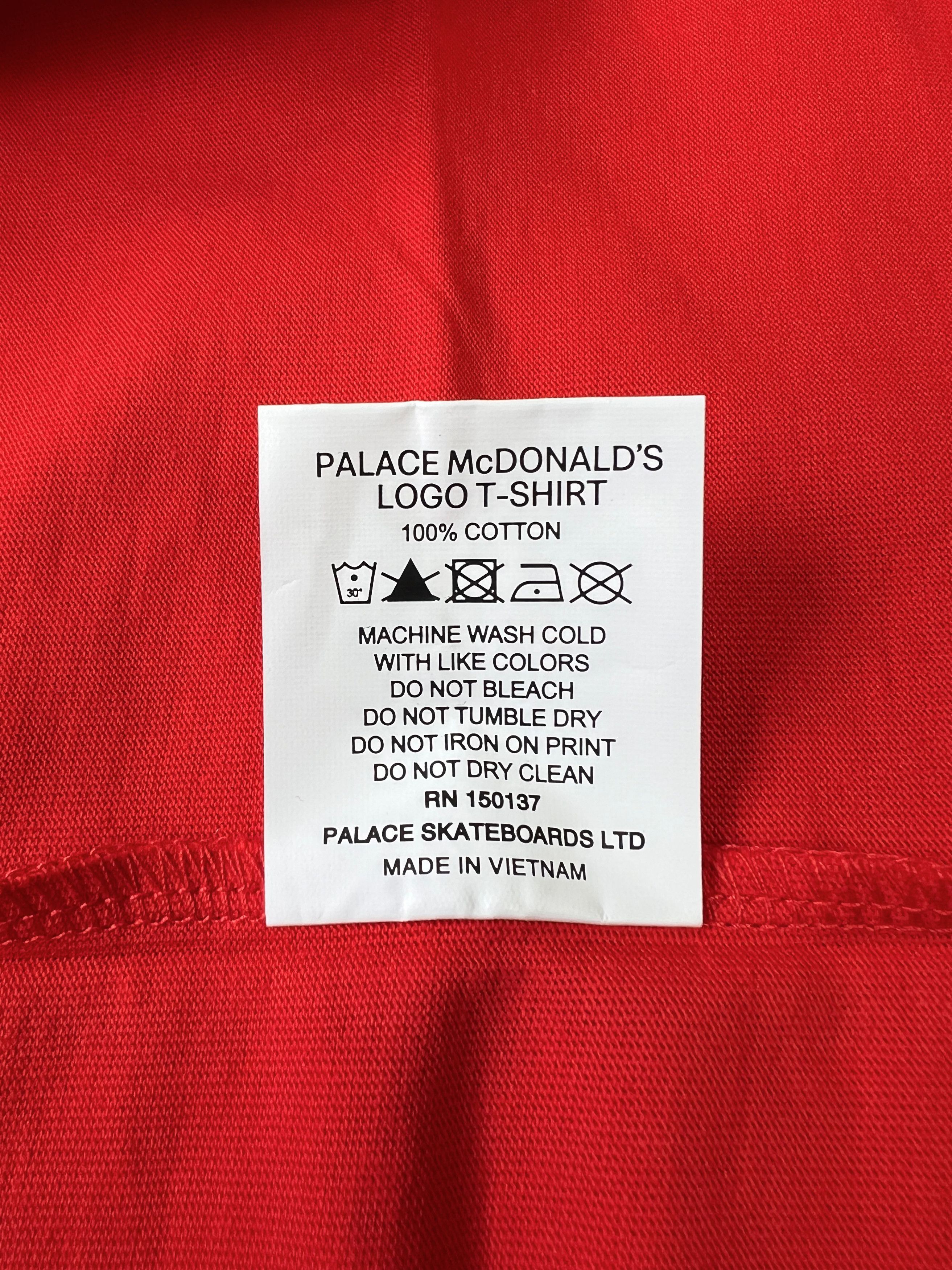 Palace Palace x McDonald's Logo T-Shirt Red (2023) XL Size US XL / EU 56 / 4 - 8 Thumbnail