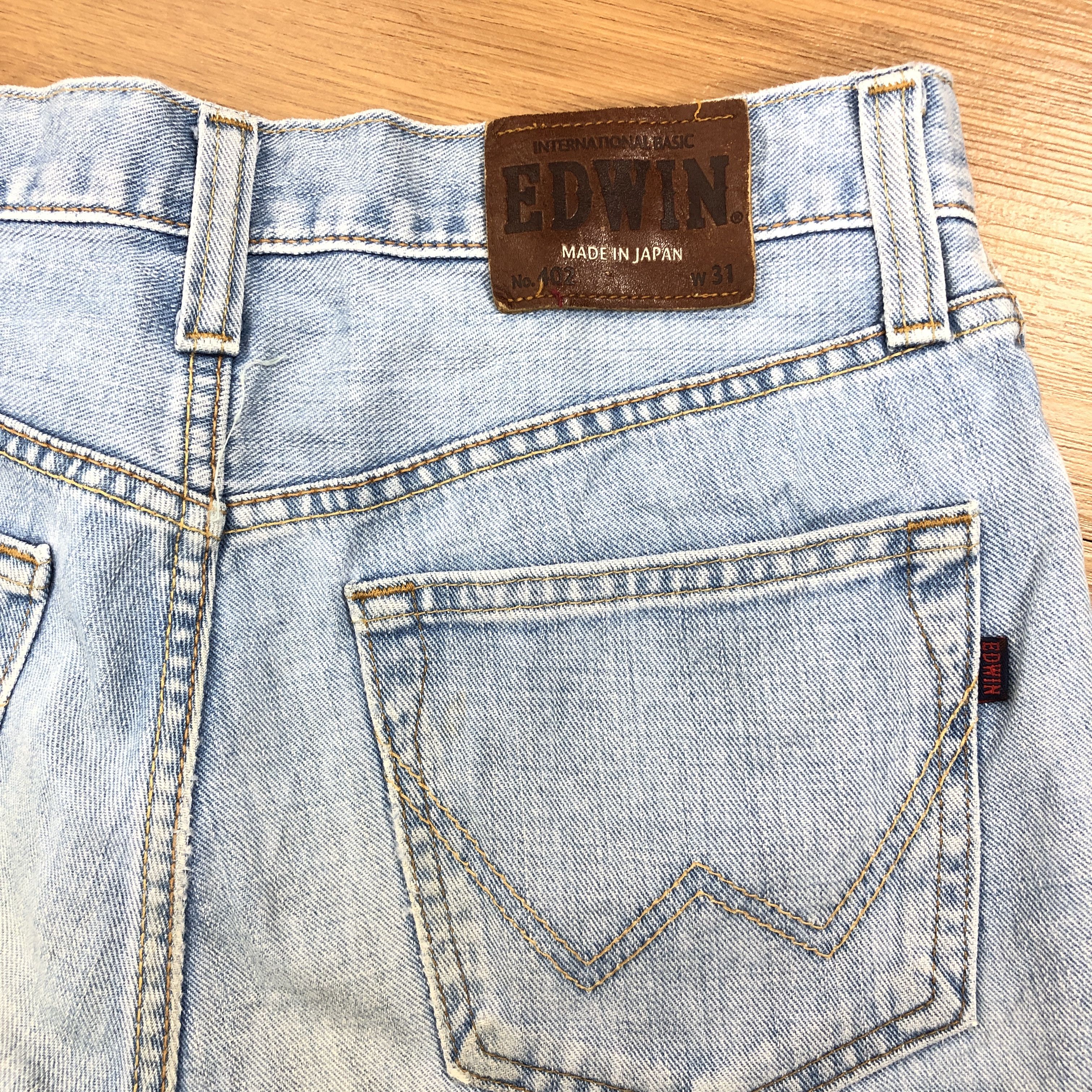 Edwin × Vintage 32 x 28 Vintage Edwin Light Wash Jeans L1349 Size US 32 / EU 48 - 7 Thumbnail