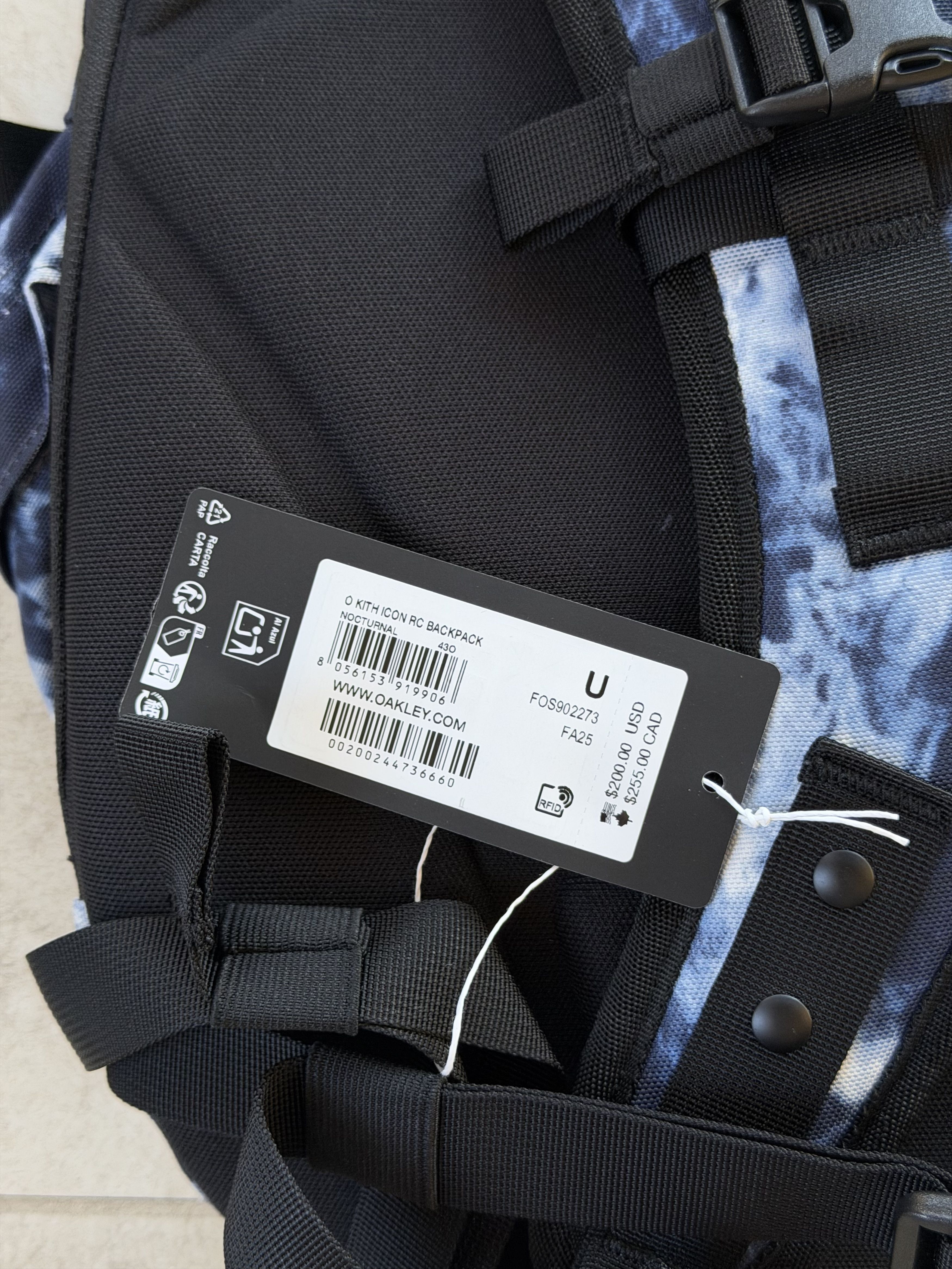 Kith × Oakley Kith Oakley Icon RC Backpack in Mystery Blue Size ONE SIZE - 6 Thumbnail