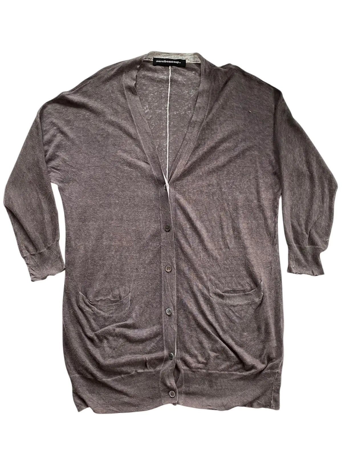 Issey Miyake Vtg Mercibeaucoup Cardigan Sweater Size L / US 10 / IT 46 - 1 Thumbnail