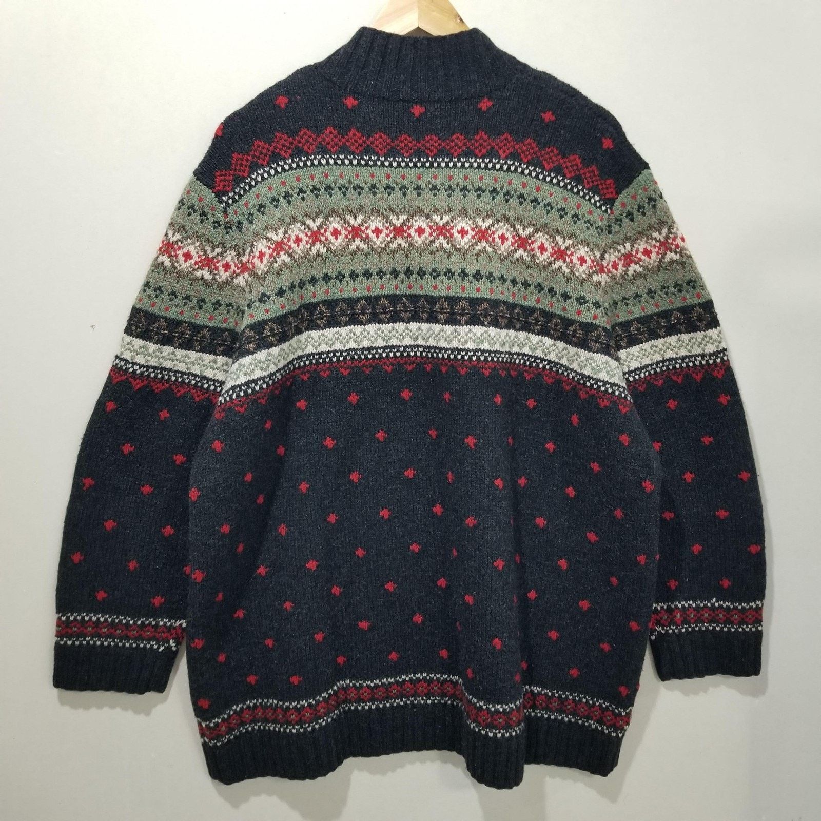 Lauren Ralph Lauren Lauren Ralph Lauren Sweater Mens 2X Fair Isle Hand Knit Size US XXL / EU 58 / 5 - 2 Thumbnail