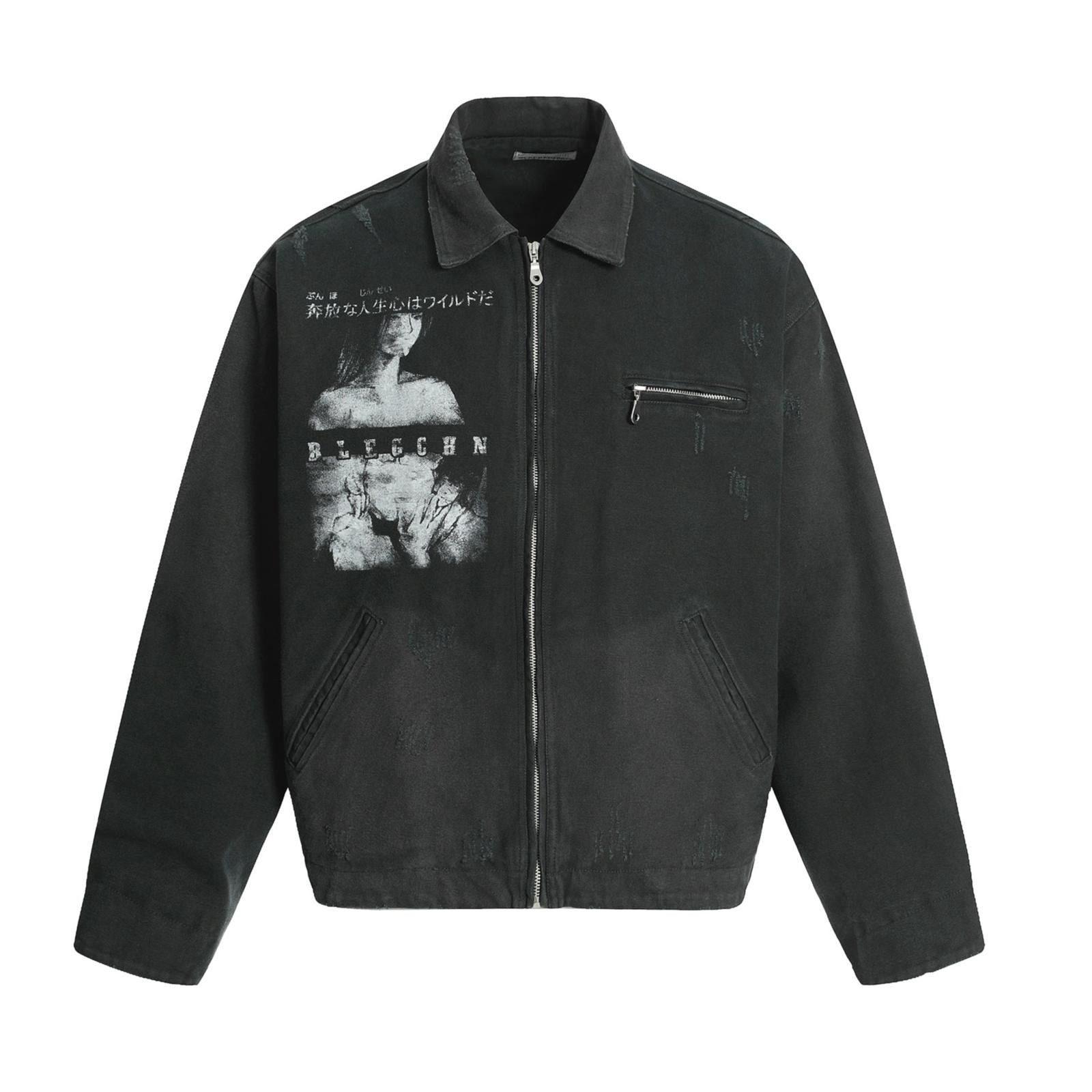 Japanese Brand Heavy Washed Detroit Shirt-Jacket | Wide-Fit Workwear Size US M / EU 48-50 / 2 - 6 Thumbnail