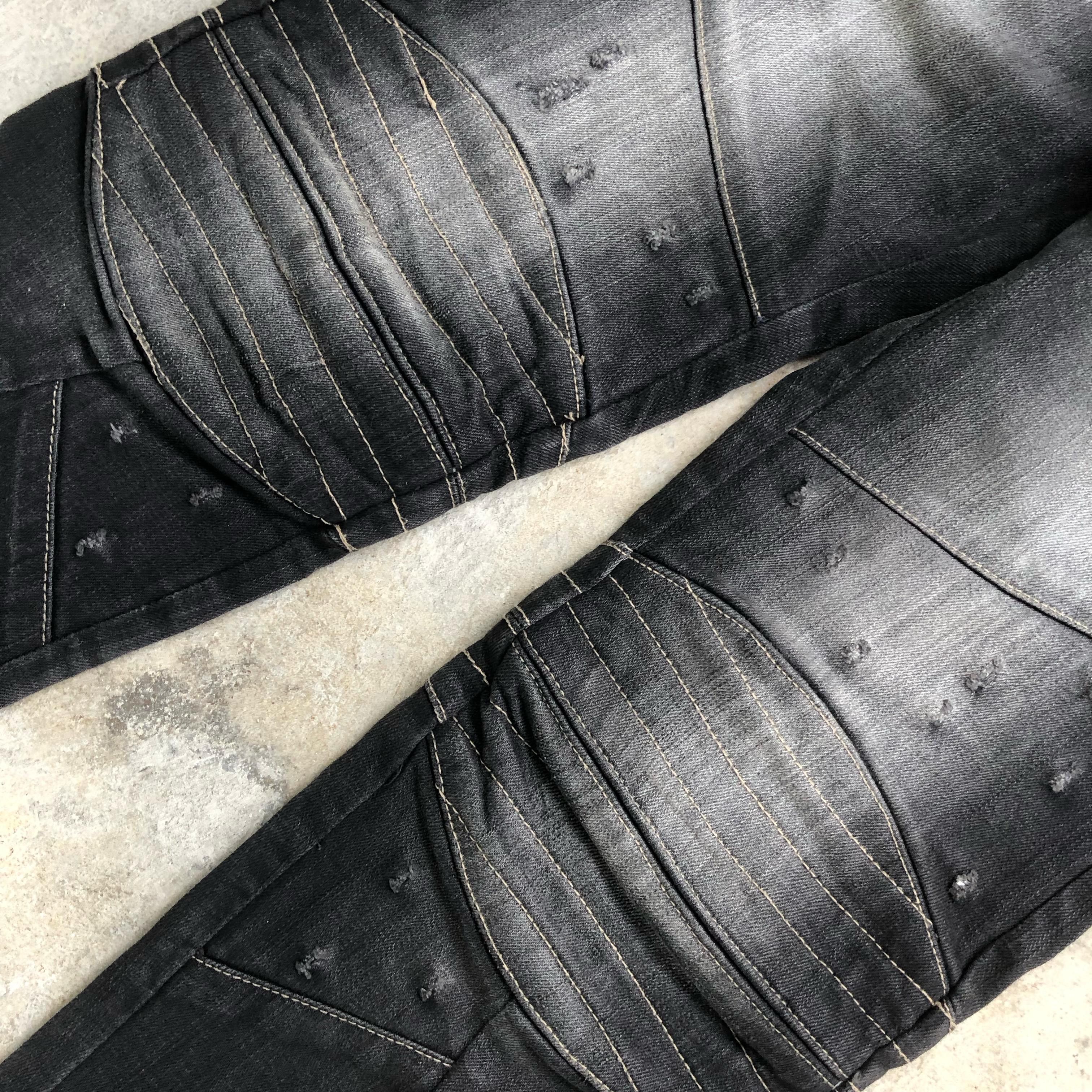 PPFM Ppfm Biker Distressed Jeans Size US 31 - 4 Thumbnail