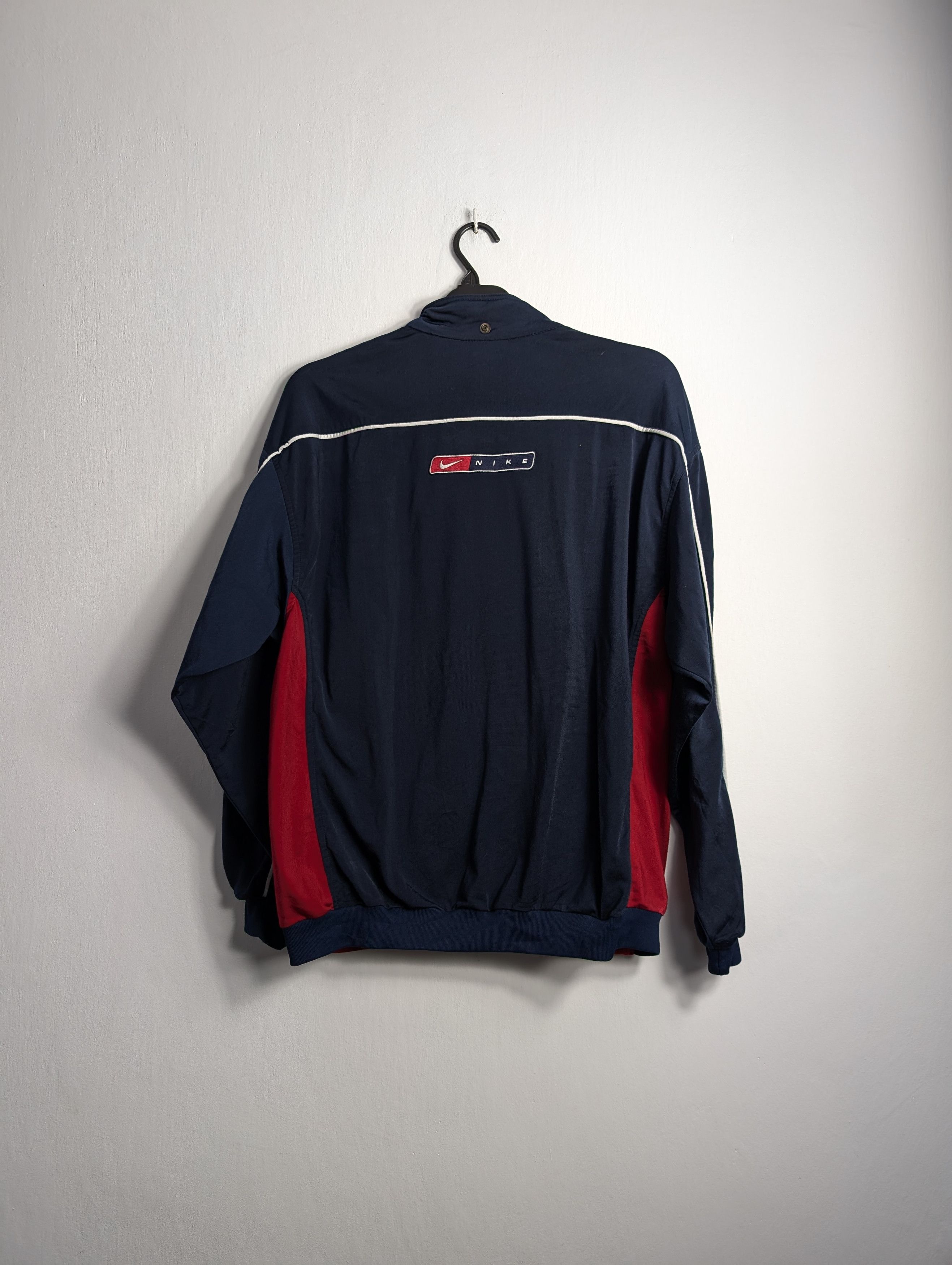Nike × Vintage Vintage Nike 90s Track Jacket - Retro Zip Size US L / EU 52-54 / 3 - 3 Thumbnail