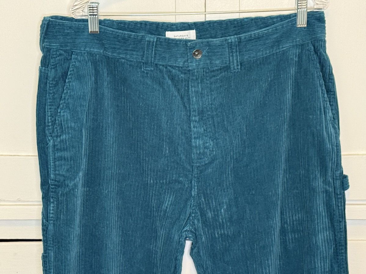 Saturdays NYC Saturdays NYC corduroy carpenter pants, teal Size US 36 / EU 52 - 3 Thumbnail