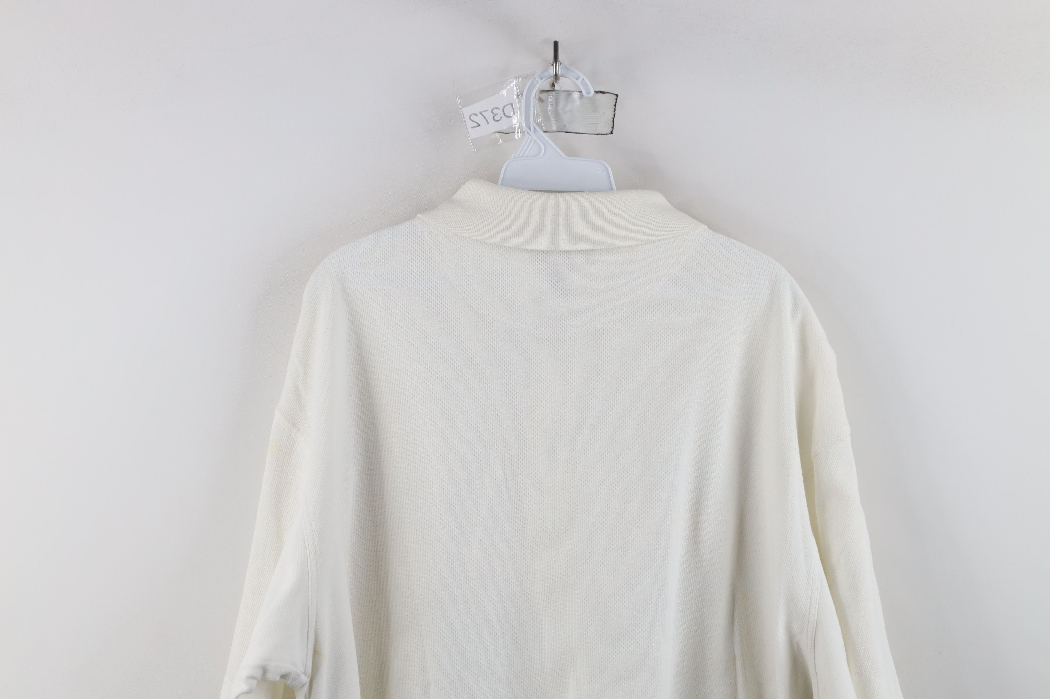 PING × Vintage Vintage 90s Ping Golf Thermal Knit Collared Polo Shirt White Size US L / EU 52-54 / 3 - 14 Thumbnail