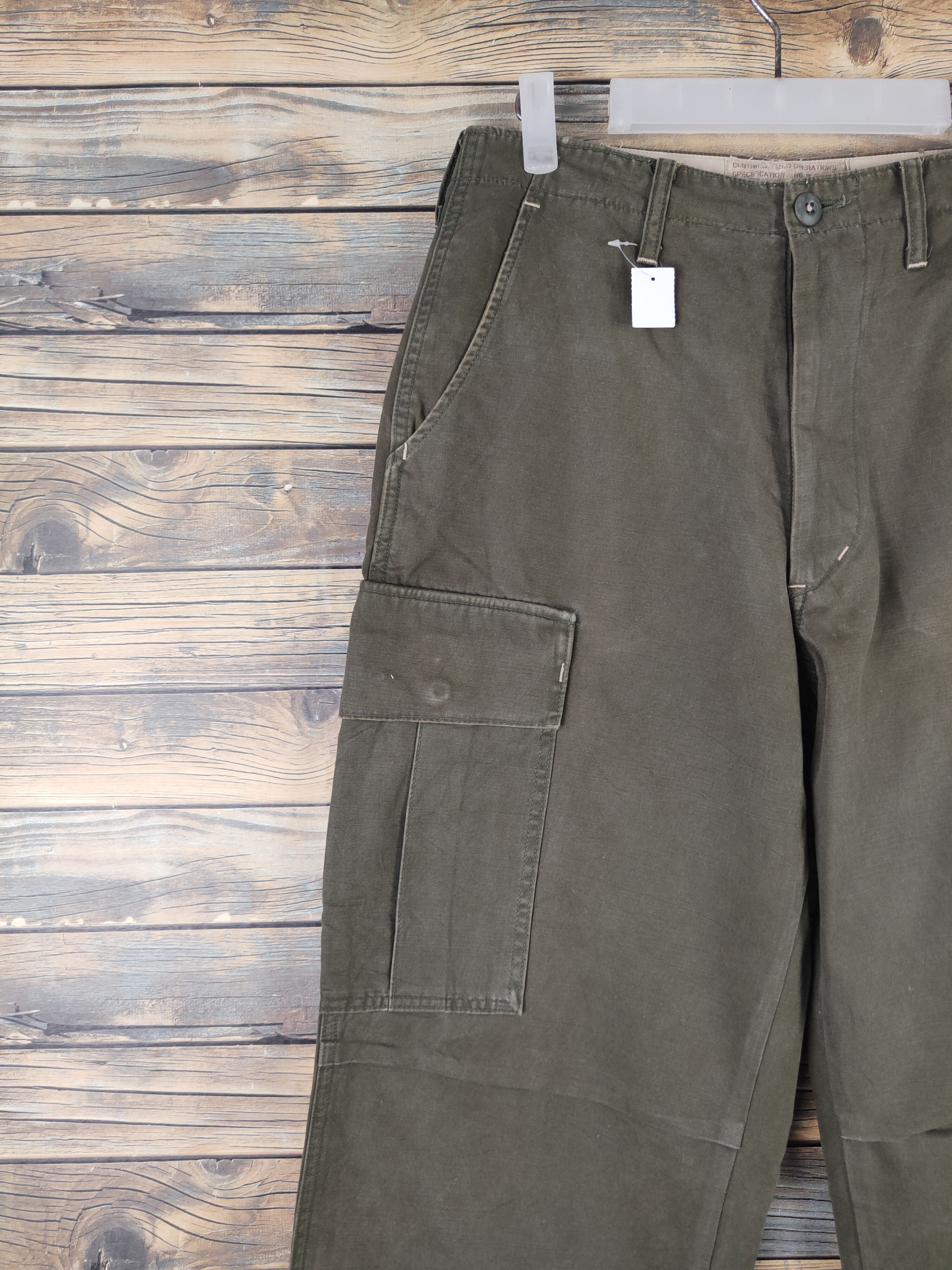 Japanese Brand DL Blue Way Olive Multipocket Tactical Cargo Pants #1485 Size US 30 / EU 46 - 3 Thumbnail