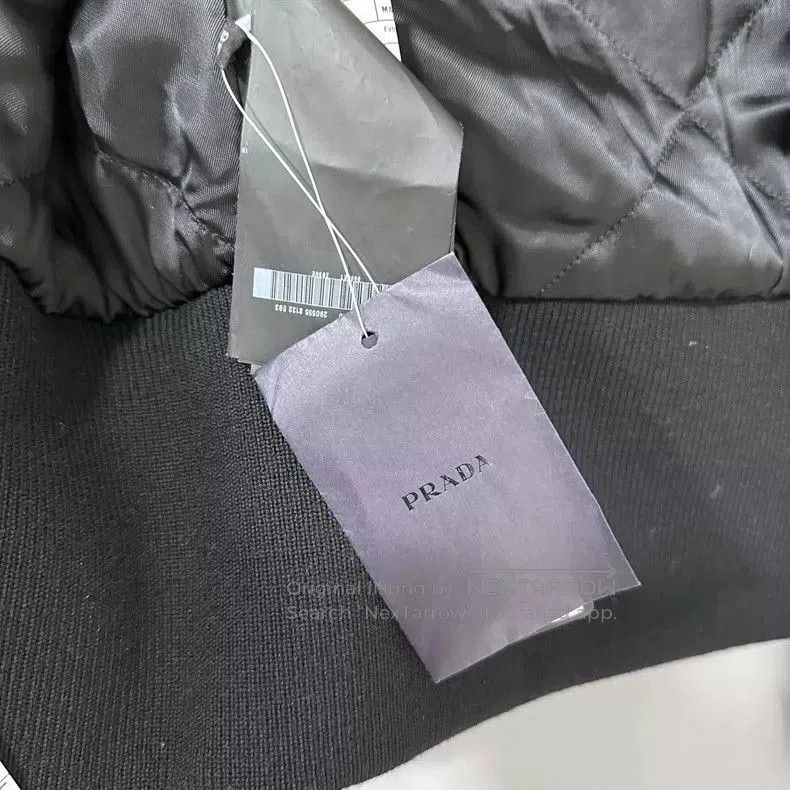 Prada Black Short Zipper Cotton Jacket. Size US M / EU 48-50 / 2 - 4 Thumbnail