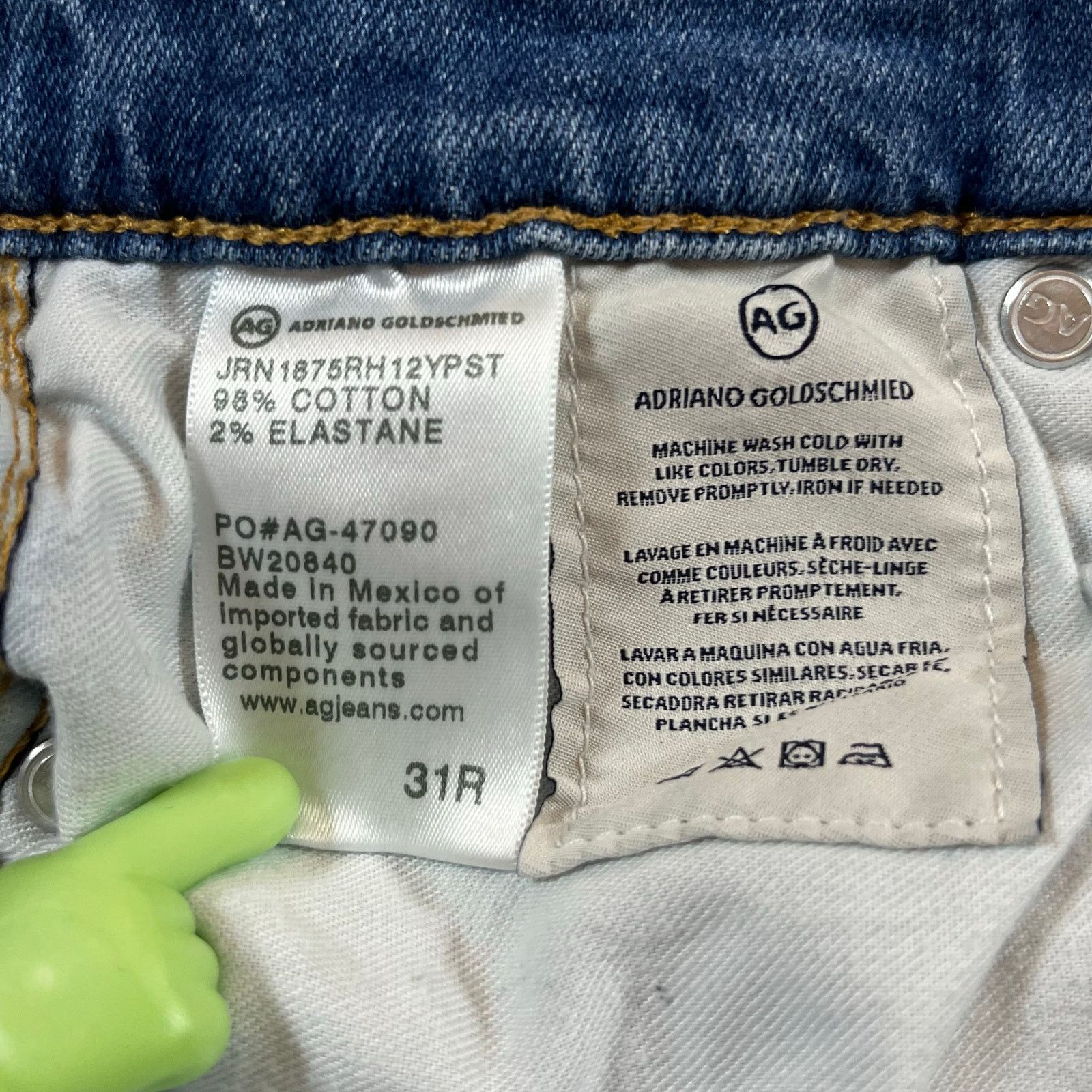 AG Adriano Goldschmied Adriano Goldschmied size 31R - Raw Hem - women’s jeans Size 31" - 5 Thumbnail
