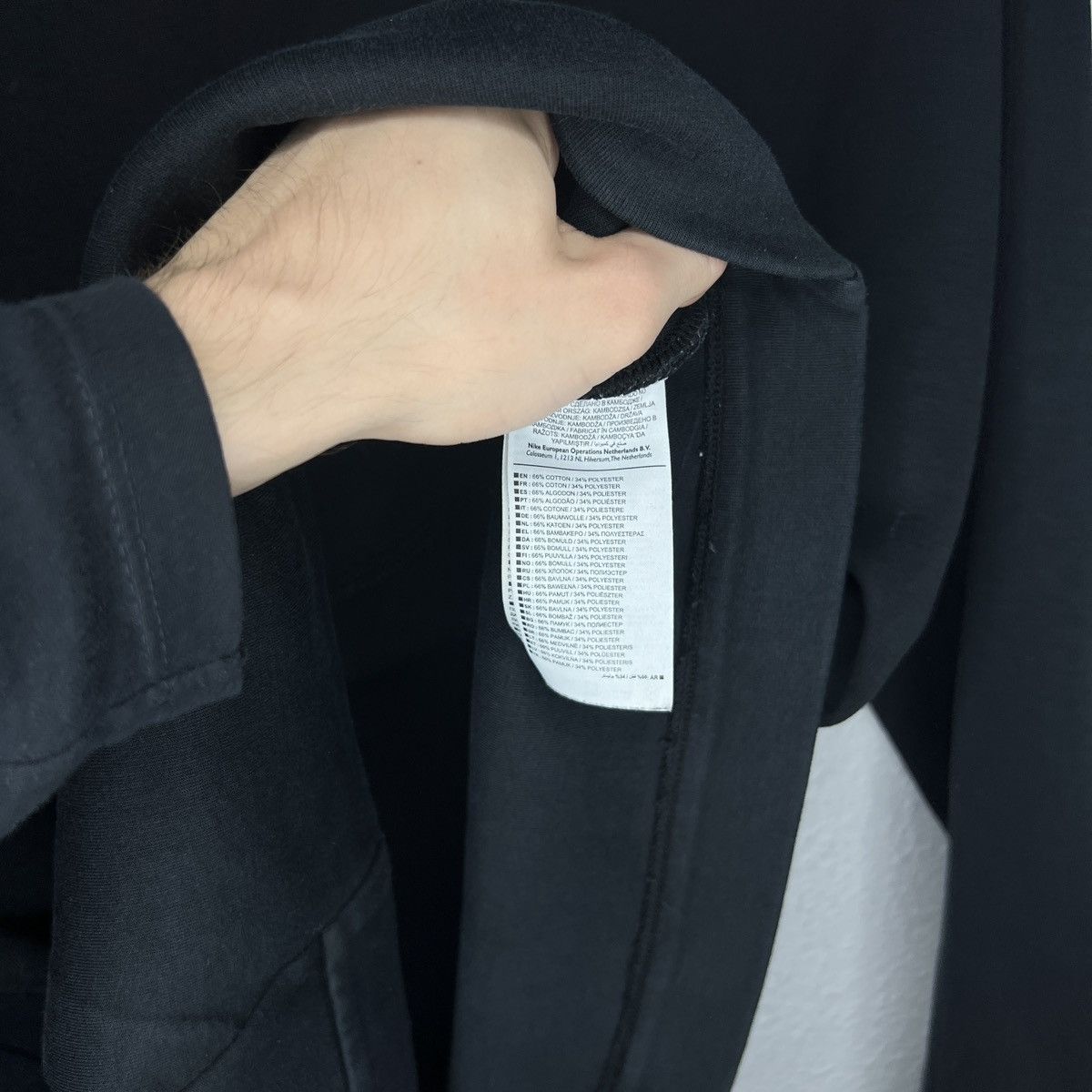 Nike Nike Tech Fleece Sweatshirt Crewneck Black Logo Size US XL / EU 56 / 4 - 6 Thumbnail