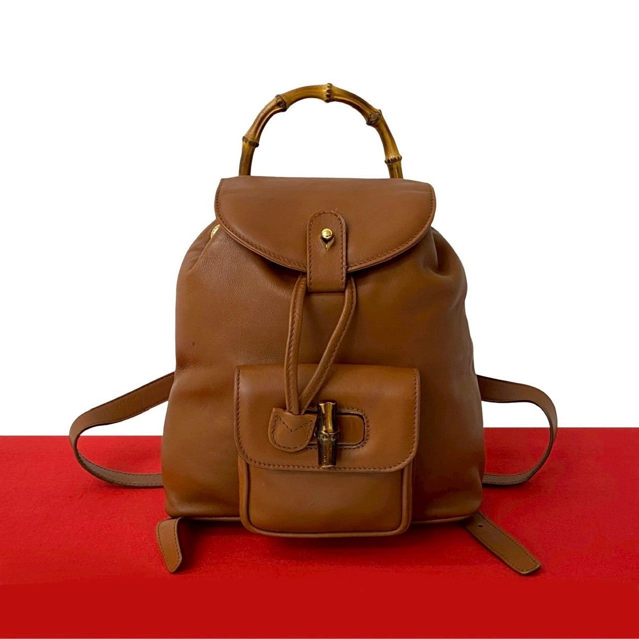 Gucci Gucci Backpack Brown Leather Size ONE SIZE - 1 Thumbnail