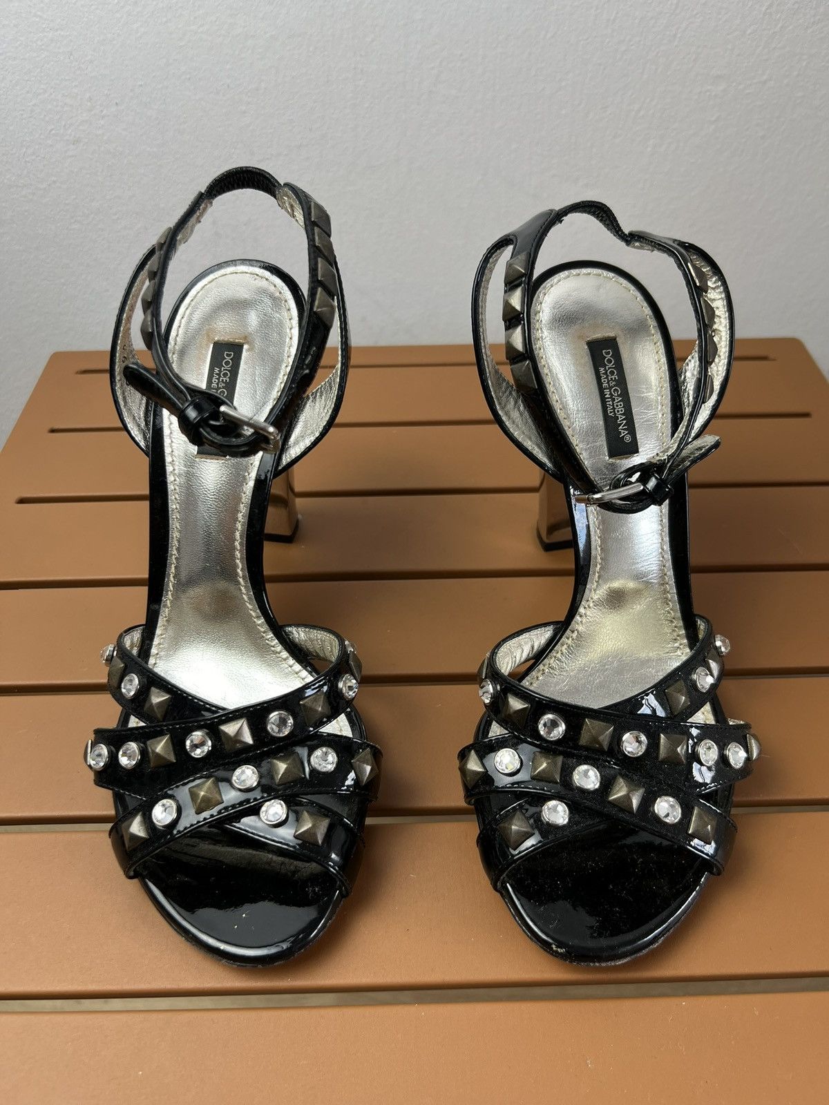 Designer × Dolce & Gabbana × Vintage Dolce & Gabbana high heels sandals shoes FR38 designer y2k Size US 7 / IT 37 - 1 Thumbnail