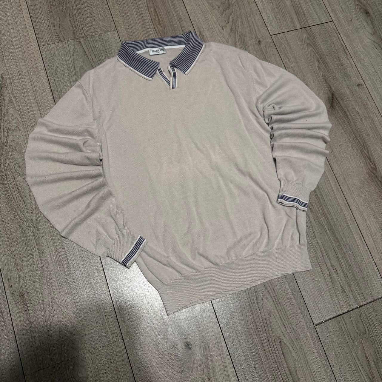 Balmain balmain long sleeve polo mens size medium Size US M / EU 48-50 / 2 - 2 Thumbnail