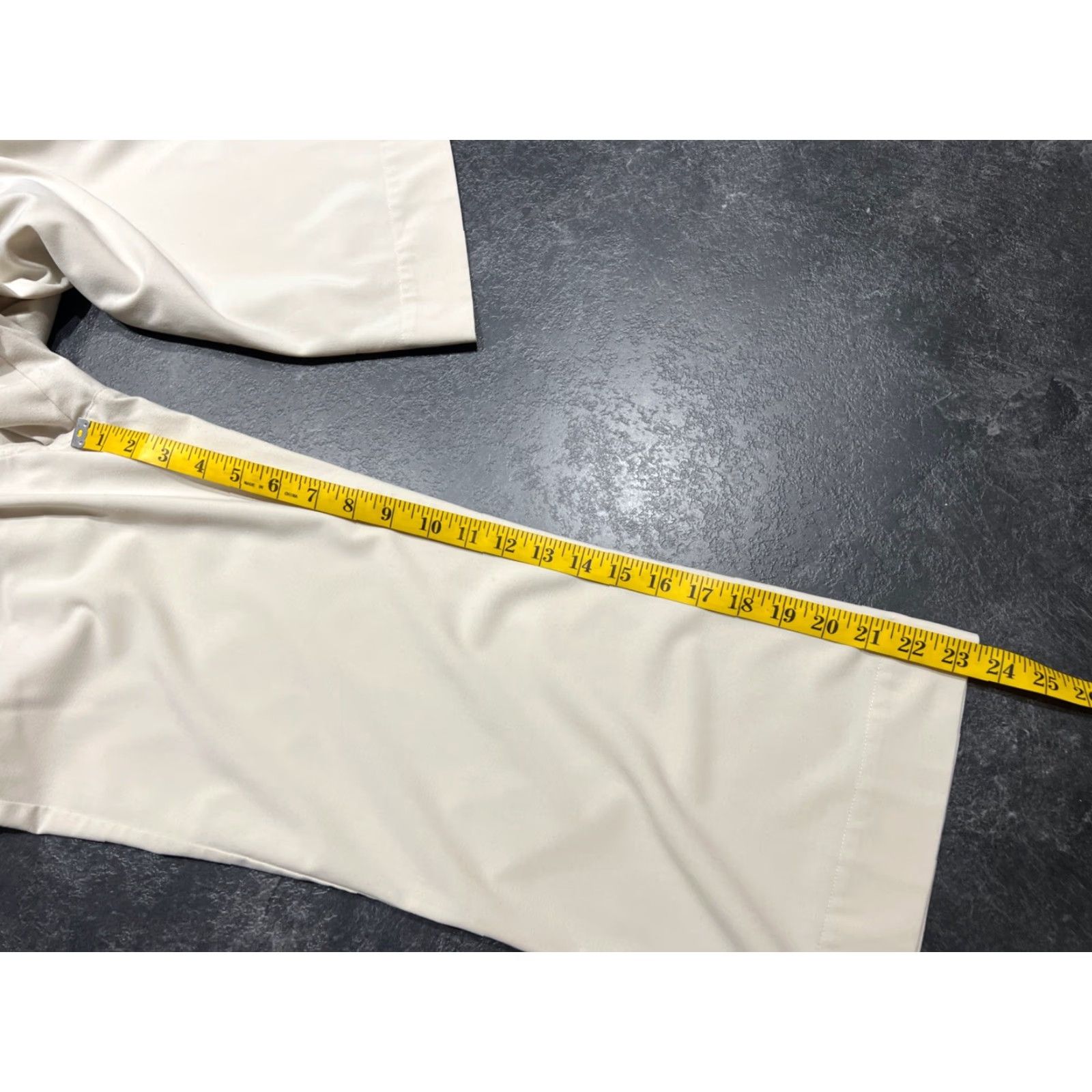Worthington Worthington Womens Dress Pants Beige Flat Front Straight Leg Stretch Size 6 Regular Inseam 29in Pants Women Size 28" / US 6 / IT 42 - 3 Thumbnail