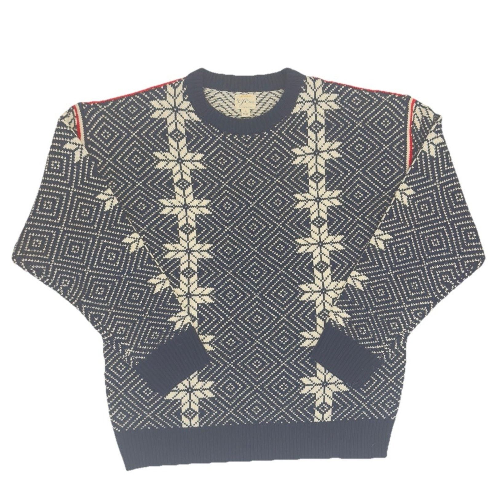 J.Crew J.Crew Men’s Winter Fair Isle Wool Sweater Size L Size US L / EU 52-54 / 3 - 1 Thumbnail