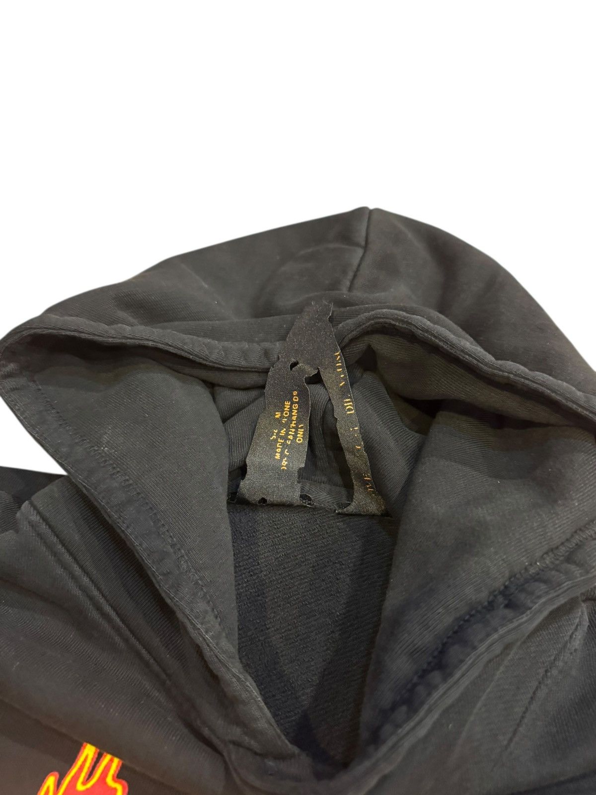 Vlone VLone Devil Spit Hoodie Oversized Crop Black M Size US M / EU 48-50 / 2 - 4 Thumbnail