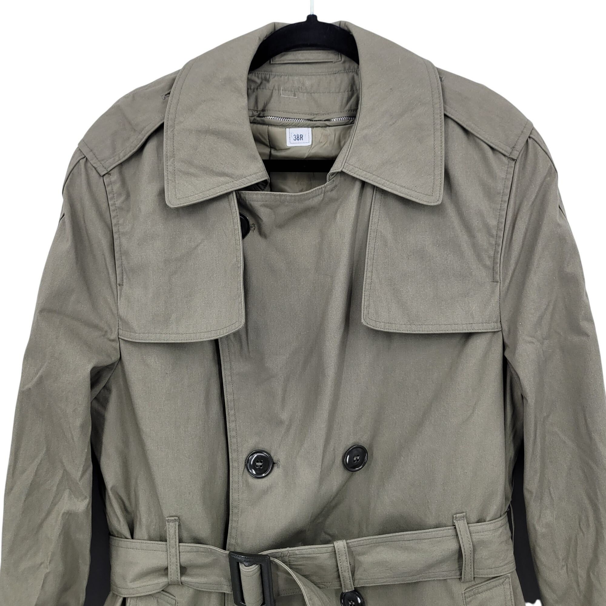 Vintage Vtg Military All-Weather Mens Trench Coat Sz 38R Khaki Doubl Size US M / EU 48-50 / 2 - 4 Thumbnail