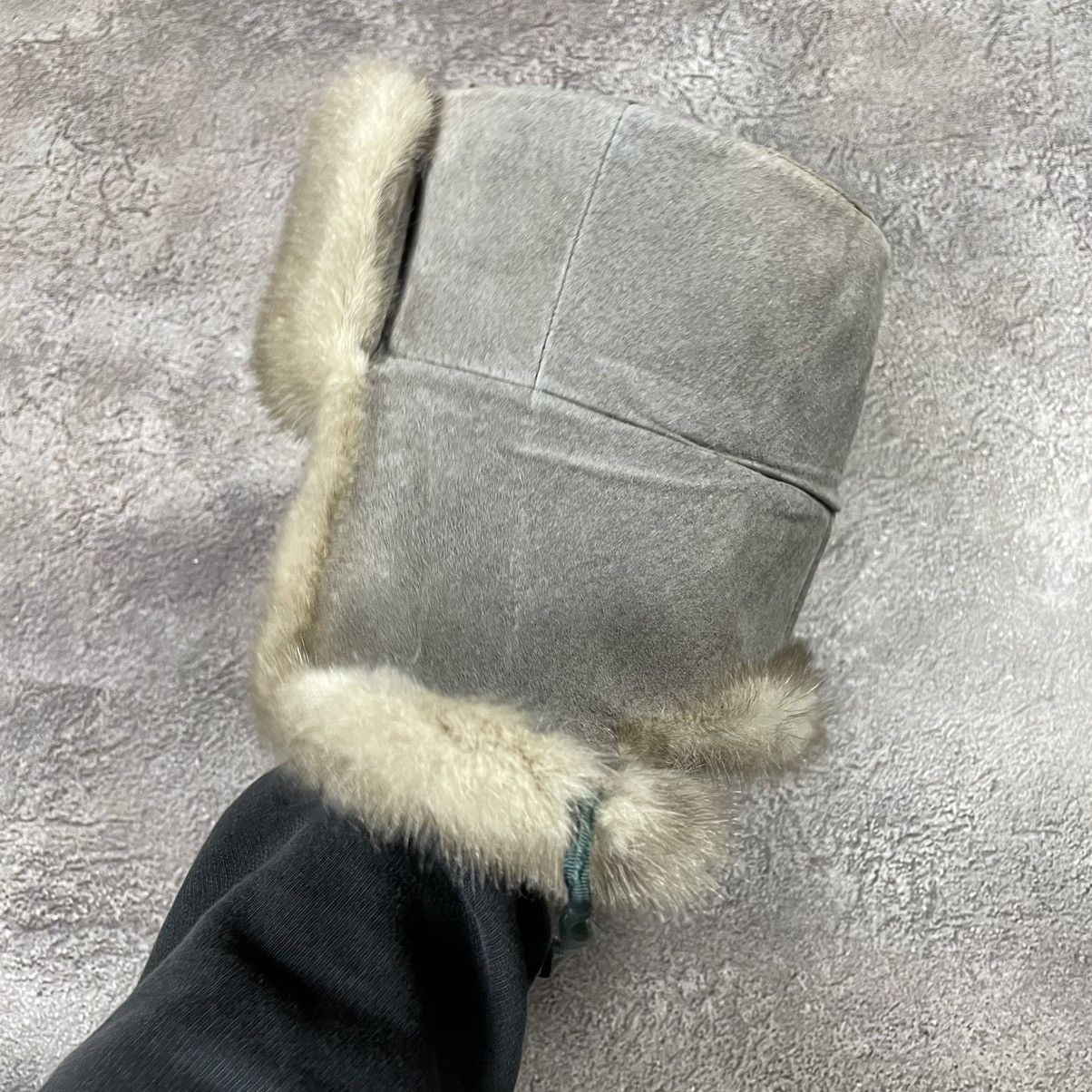 Vintage Vintage 90s Mohair Beanie Faux Fur Cream Knit Hat Drip OS Size ONE SIZE - 7 Thumbnail