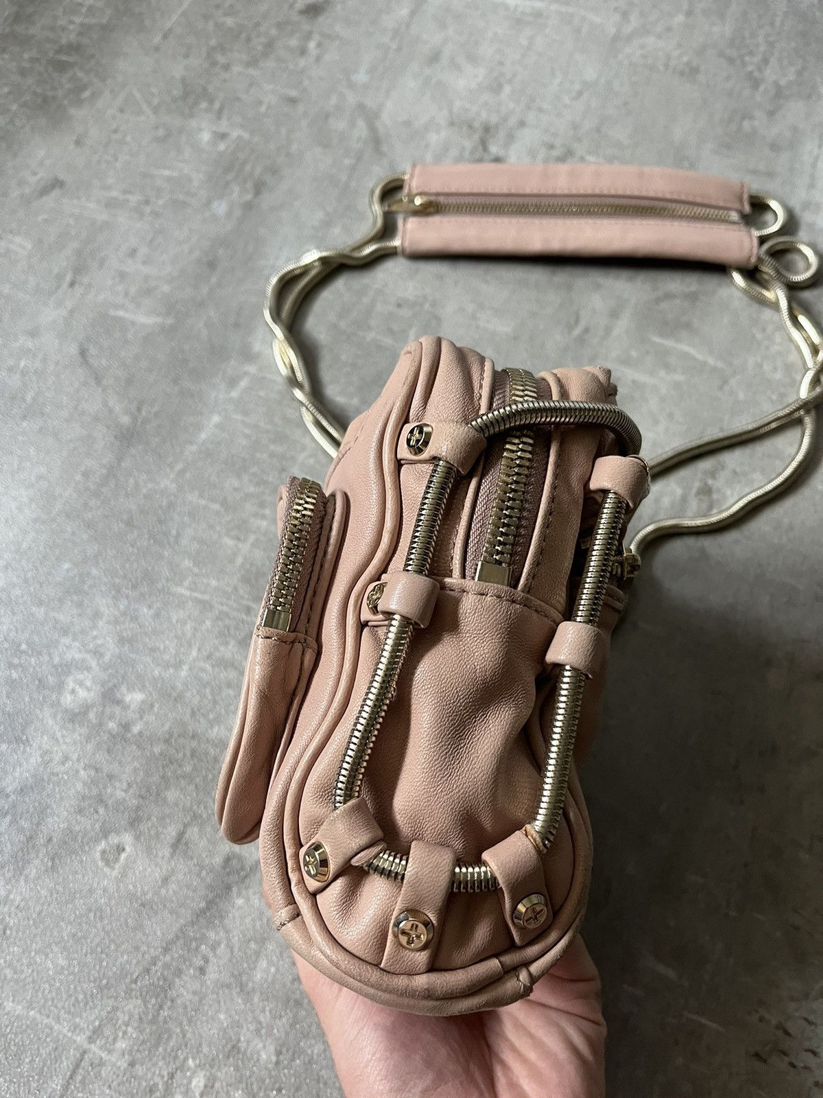 Alexander Wang brenda chain bag pink leather rare