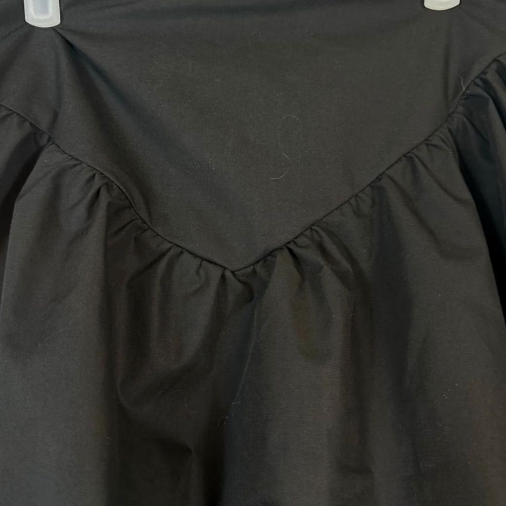 Cider Cider Mini Skirt Women’s M Black Puffy Bottom Polyester Trendy Flare Style W 251 Size 32" / US 10 / IT 46 - 4 Thumbnail