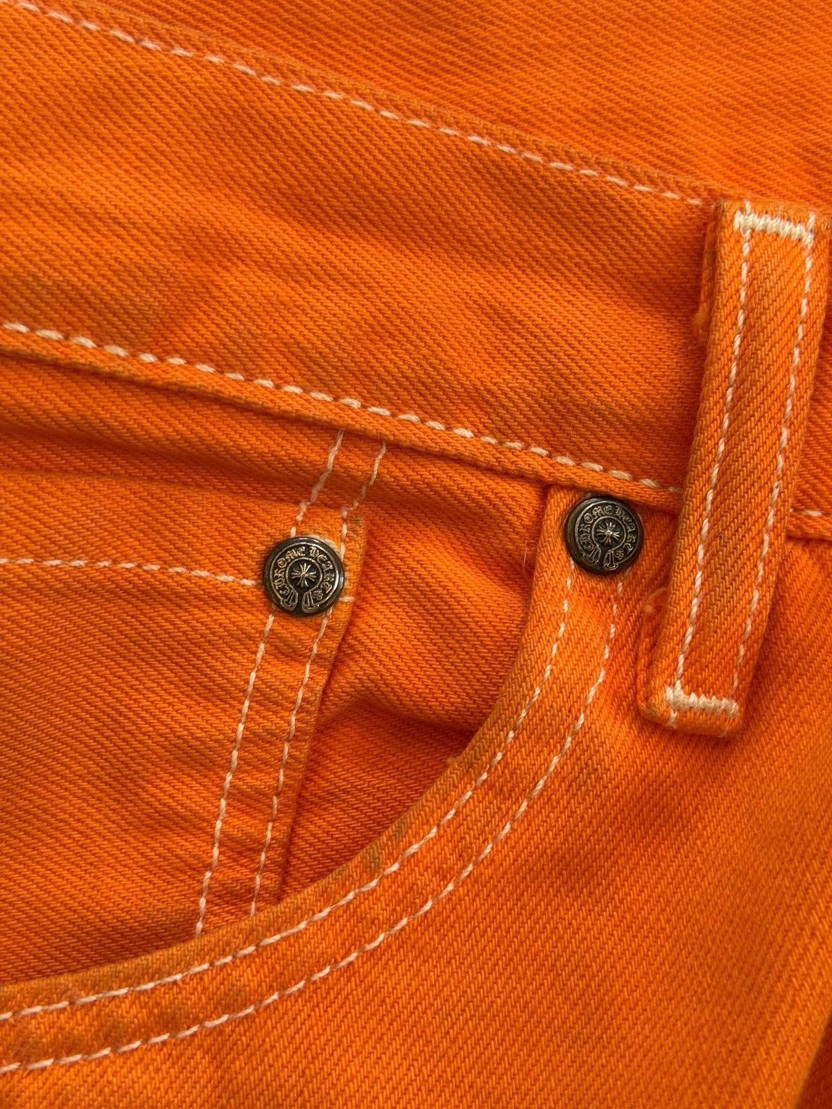 Chrome Hearts × Gallery Dept. Chrome Hearts OFF WHITE Flare Denim Size US 33 - 8 Thumbnail