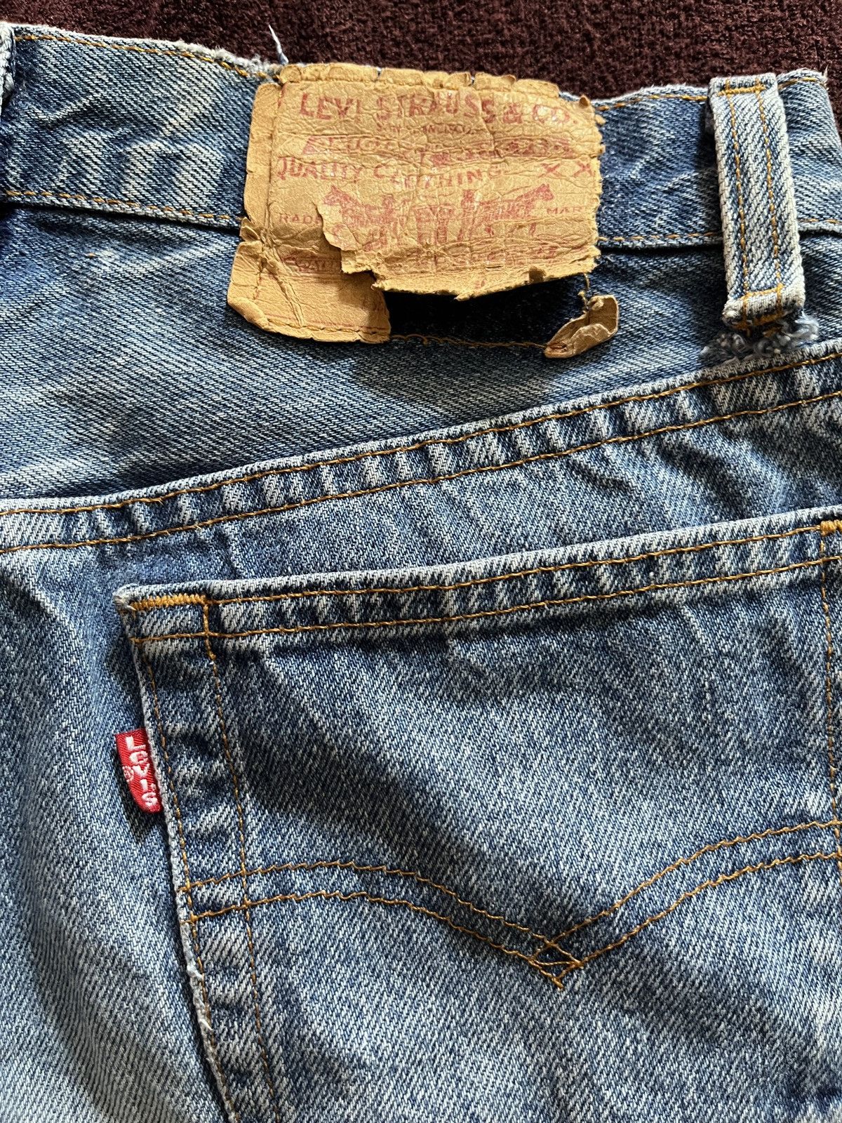 Levi's Vintage Clothing VINTAGE 501 LEVIS DENIM DISTRESSED Size US 29 - 8 Thumbnail