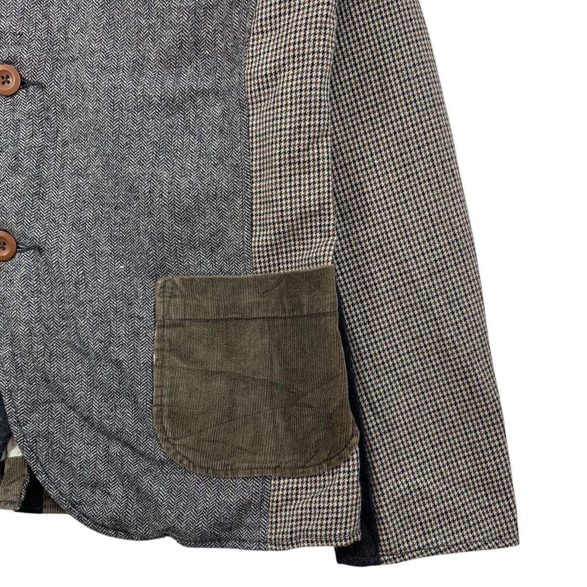 Japanese Brand CALINEr Japanese Brand Patchwork Style Button Up Coat Jacket Size US S / EU 44-46 / 1 - 6 Thumbnail