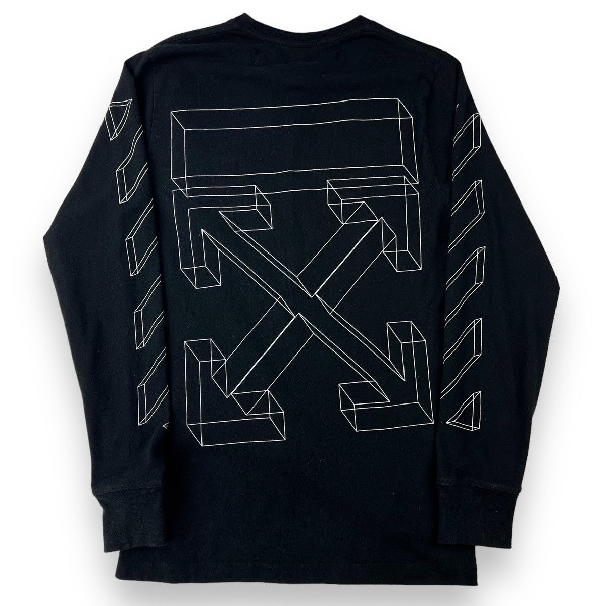 Off-White Off-White 3D Arrows Black Long Sleeve T Shirt Size US S / EU 44-46 / 1 - 3 Thumbnail
