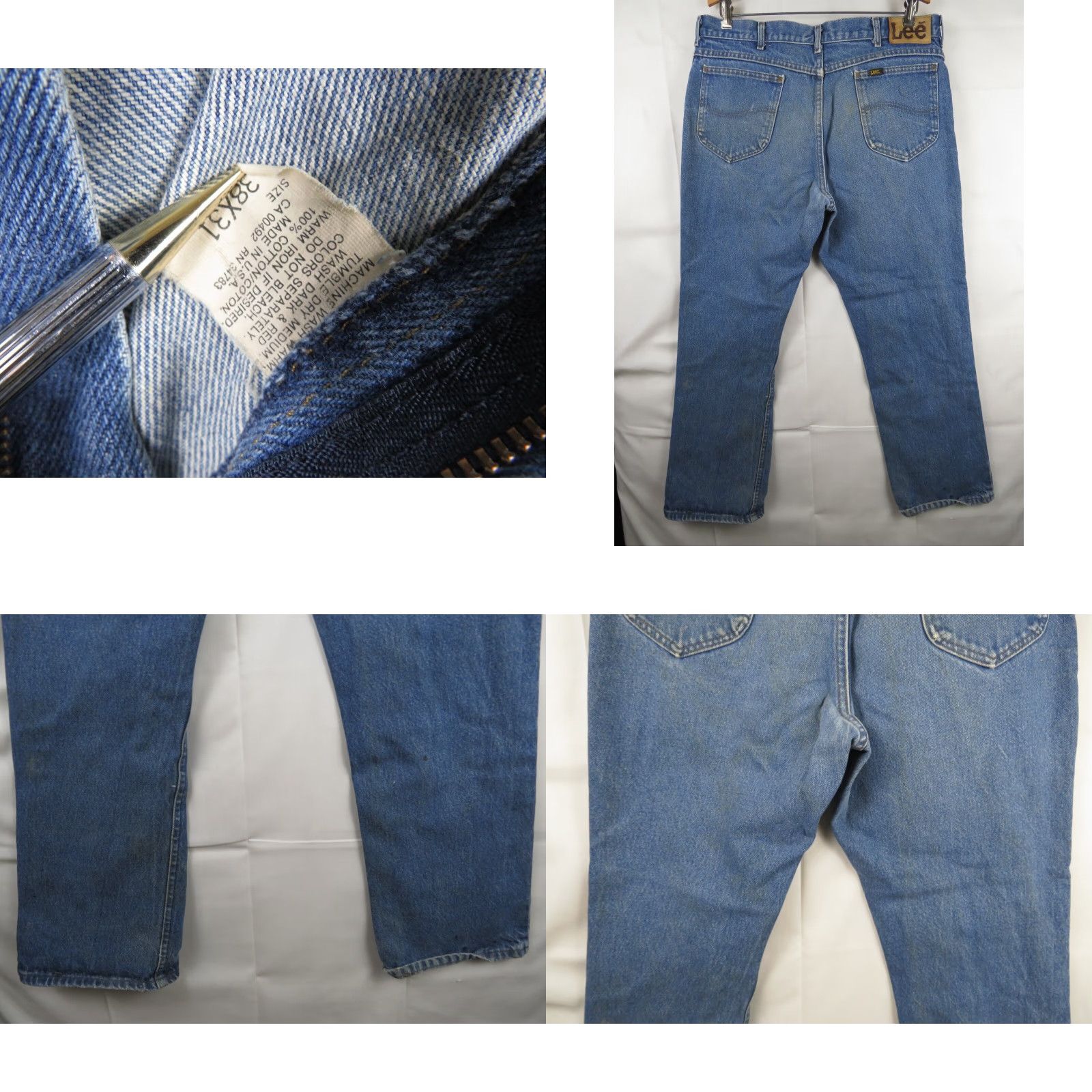 Lee VINTAGE LEE Jeans Stone washed 1990s 38X31 Made in USA Mens Jeans Size US 38 / EU 54 - 8 Thumbnail