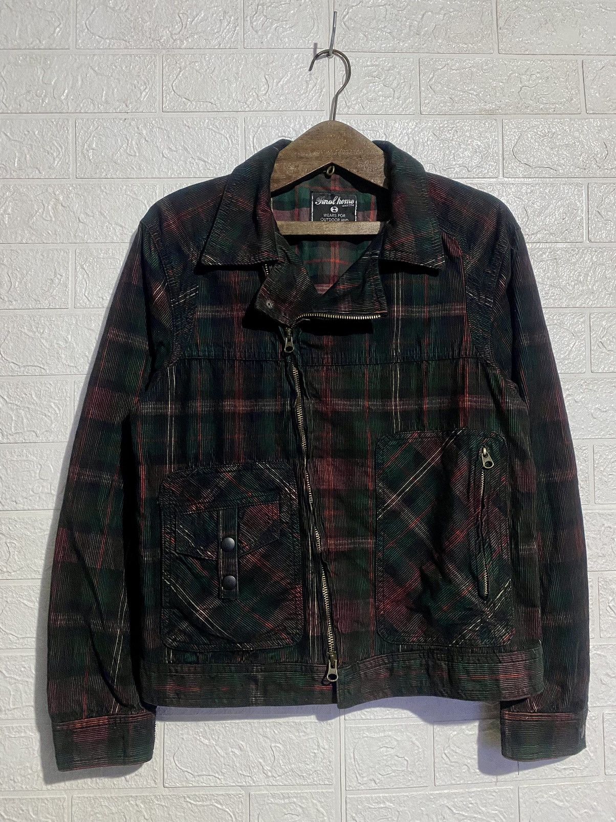 image of Final Home Plaid Biker Jacket, Women's (Size Medium)