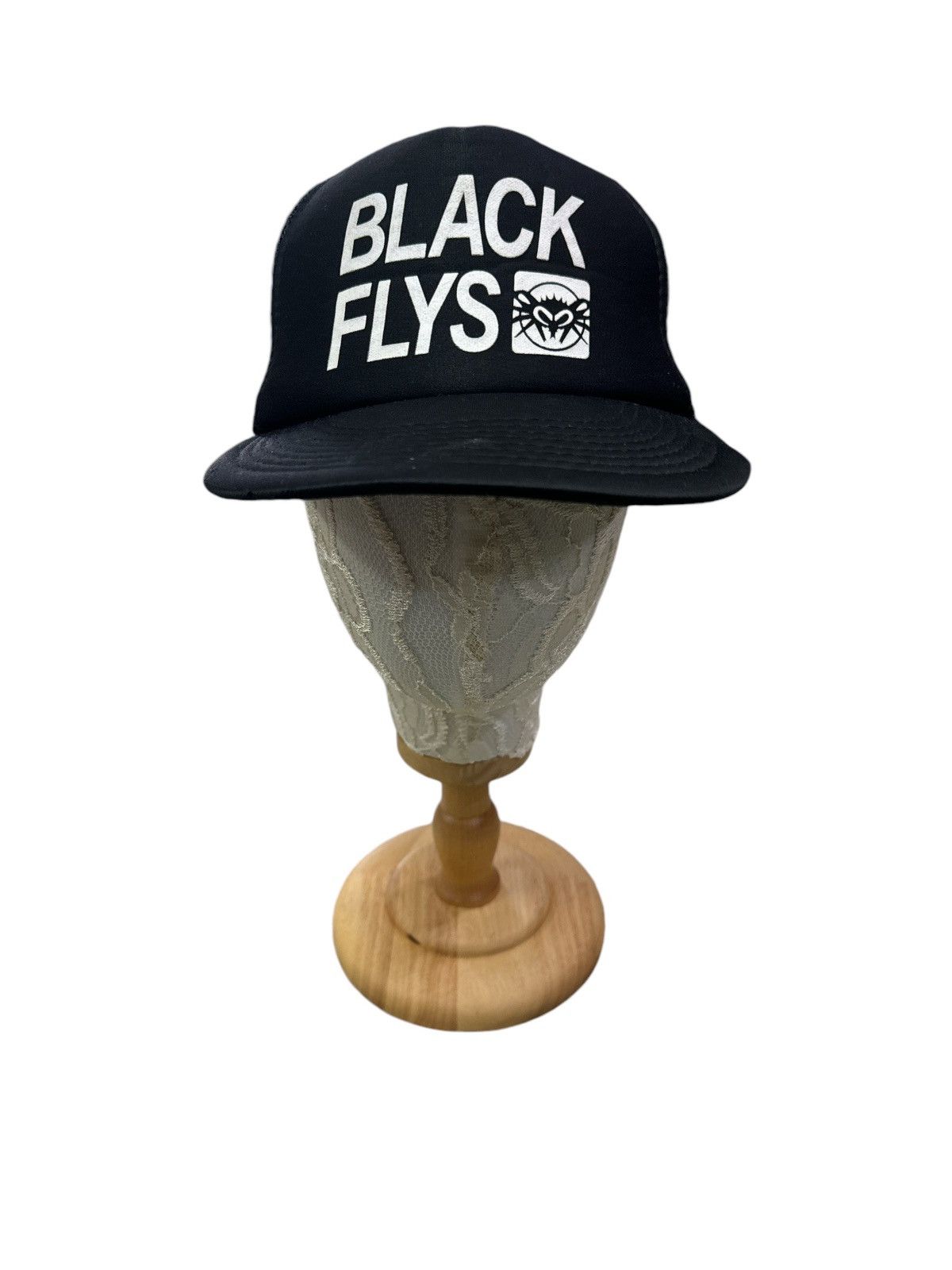 Japanese Brand BLACK FLYS JAPAN STREETWEAR TRUCKER HAT CAP Size ONE SIZE - 4 Thumbnail