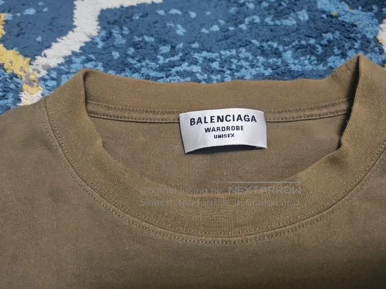 Balenciaga Balenciaga Waves Pattern Embroidered Short Sleeve T-Shirt Size US M / EU 48-50 / 2 - 2 Thumbnail