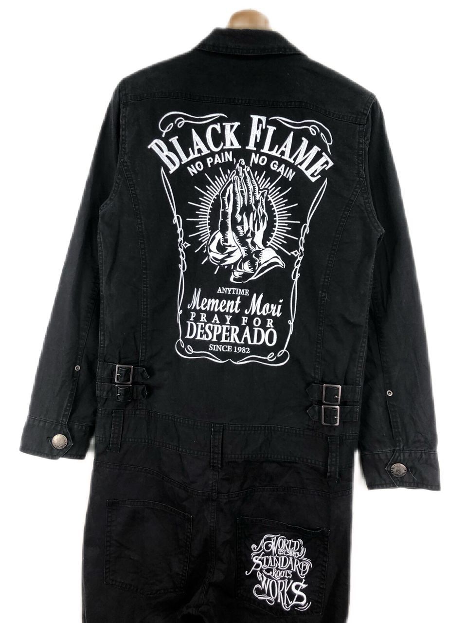 Japanese Brand Vintage Black Flame Japan Coverall Size US S / EU 44-46 / 1 - 1 Thumbnail