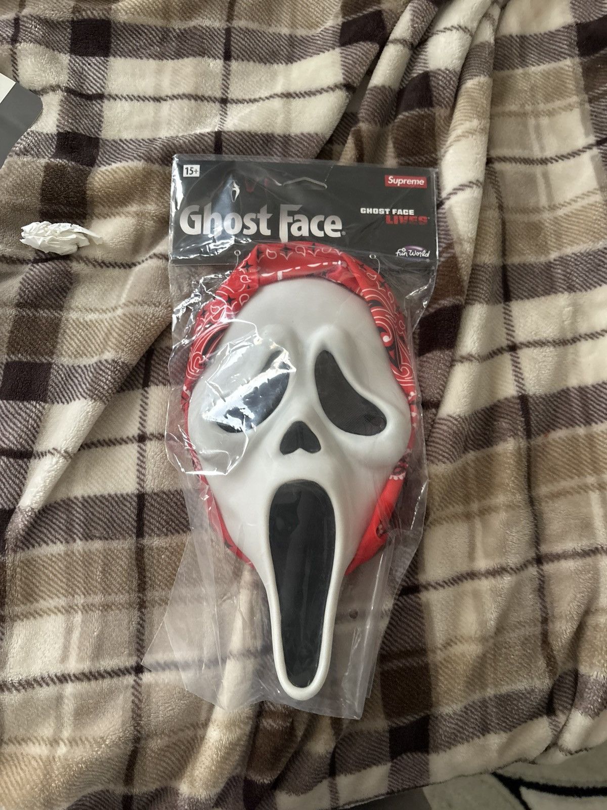 Supreme Ghostface Bandana Mask Red Brand New