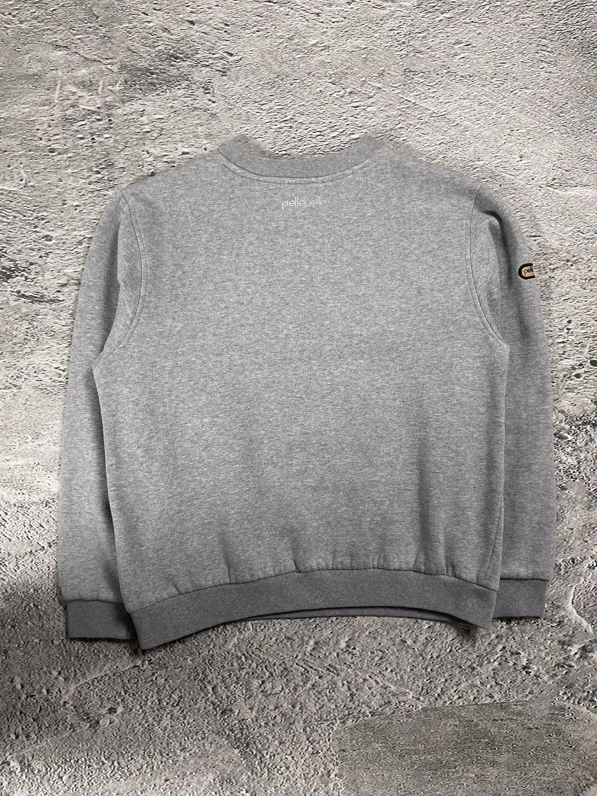 Pelle Pelle Pelle Pelle sweatshirt big logo 90s beige grey crewneck Size US S / EU 44-46 / 1 - 5 Thumbnail