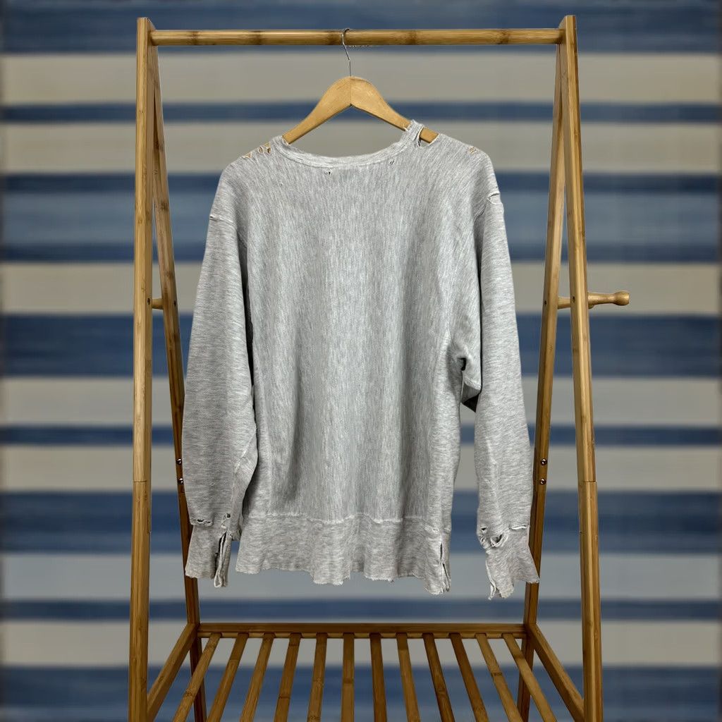 Champion VTG Champion Reverse Weave Sweatshirt Distressed WORN WIP Gray L Men Mens Shirt Pullover 90s Virginia Size US L / EU 52-54 / 3 - 1 Thumbnail