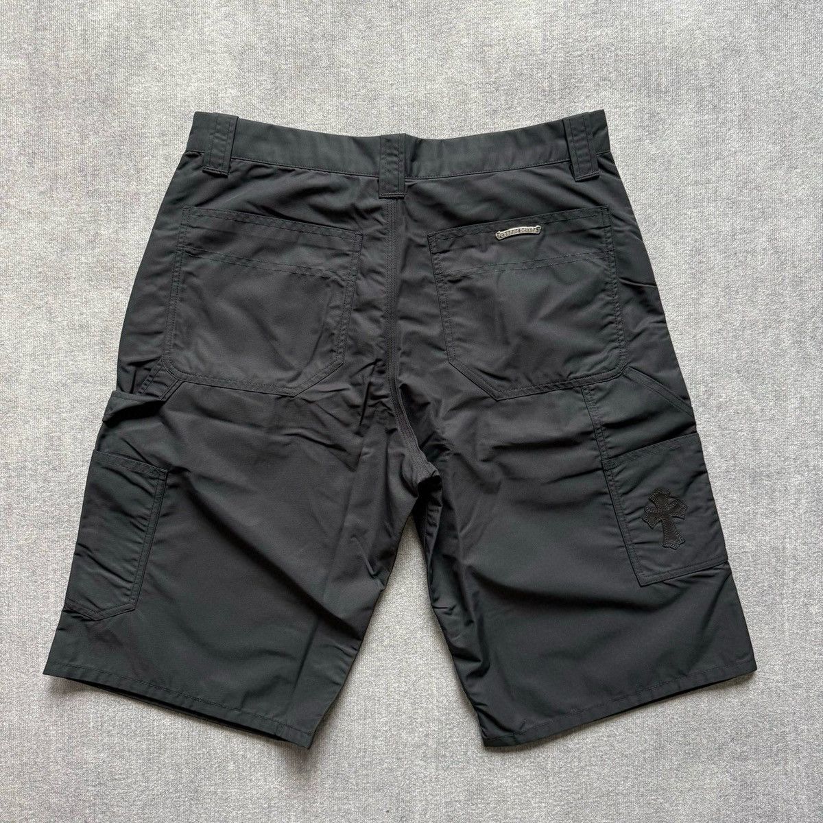 Chrome Hearts Chrome Hearts Black Nylon & Leather Carpenter Short size 33 Size US 33 - 3 Thumbnail