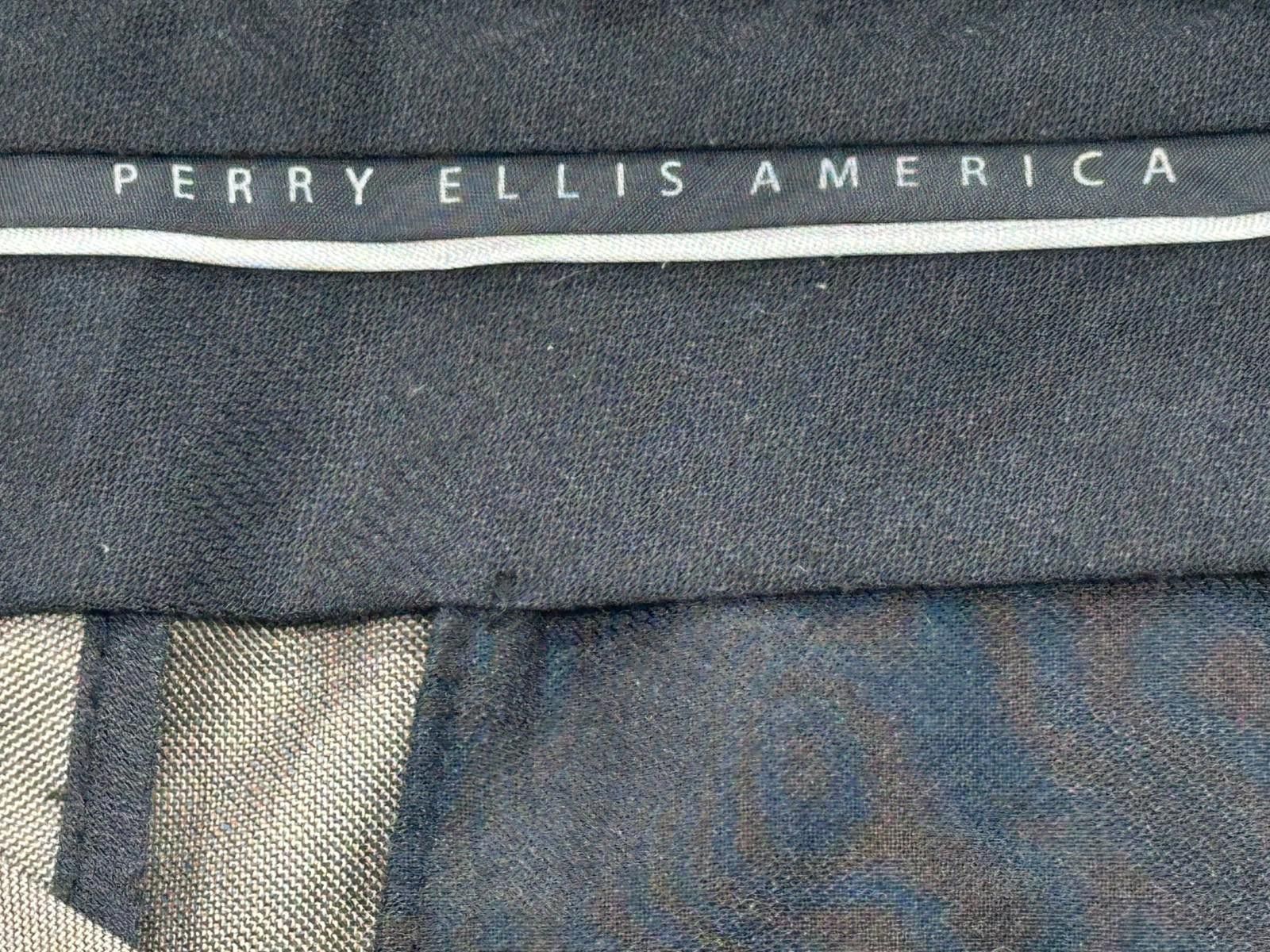 Perry Ellis Perry Ellis Pleated Straight Leg Dress Pants Brown Men 38/34 Size US 38 / EU 54 - 6 Thumbnail