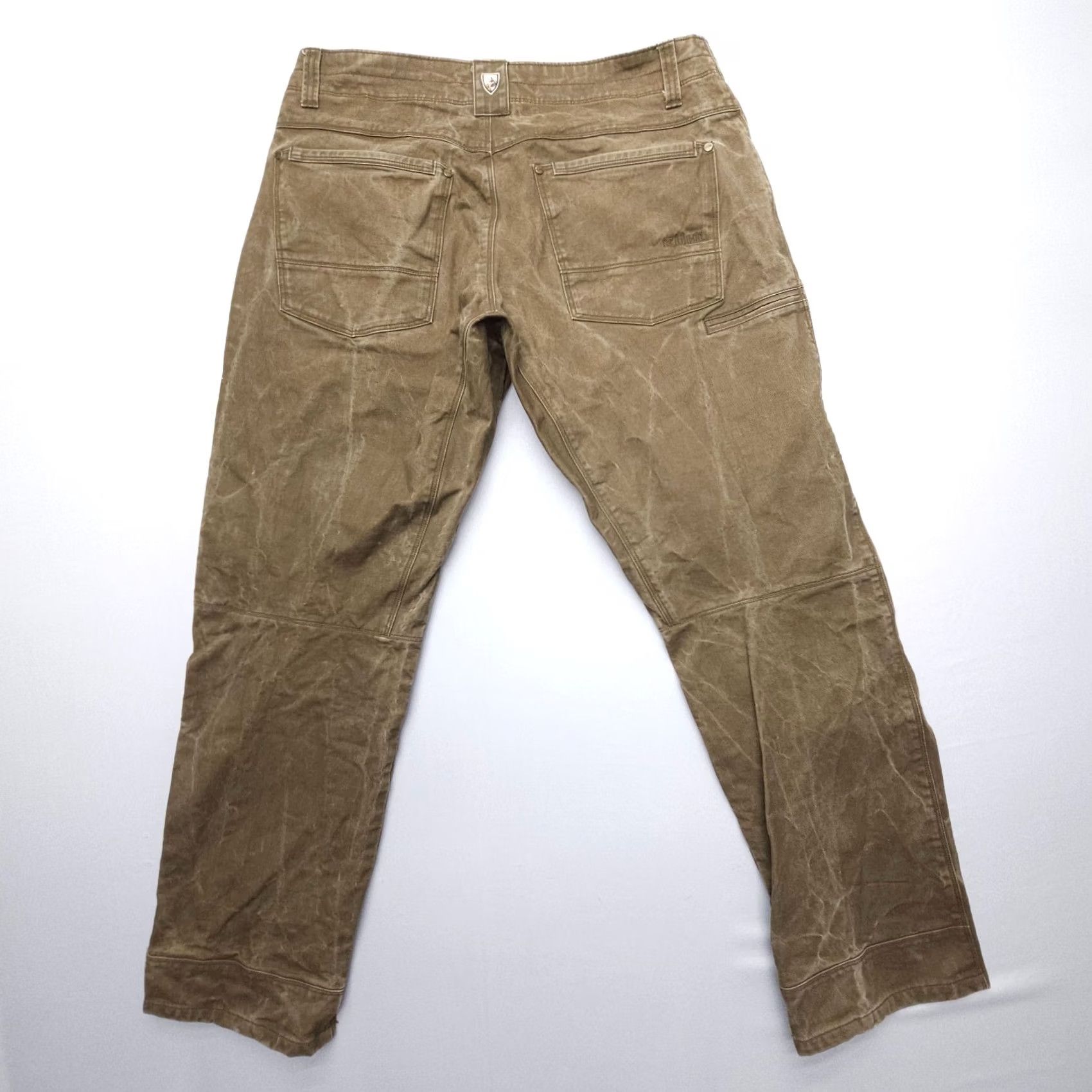 Vintage Kuhl Rydr Pants Mens 34 x 30 Canvas Twill Brown 5-Pocket Straight Regular Vintage? No Size US 34 / EU 50 - 3 Thumbnail