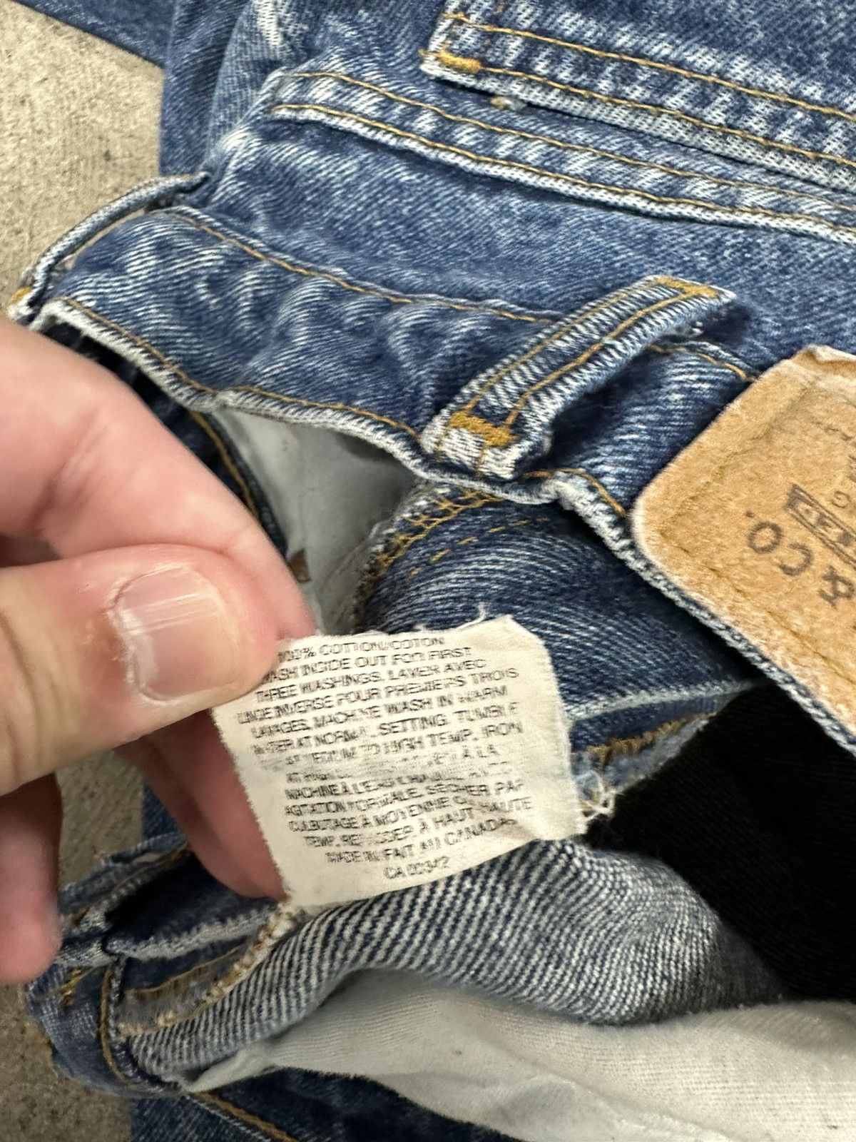 Levi's × Vintage Vintage 90s Levi’s Orange Tab Denim Button Fly Jeans Size US 32 / EU 48 - 10 Thumbnail